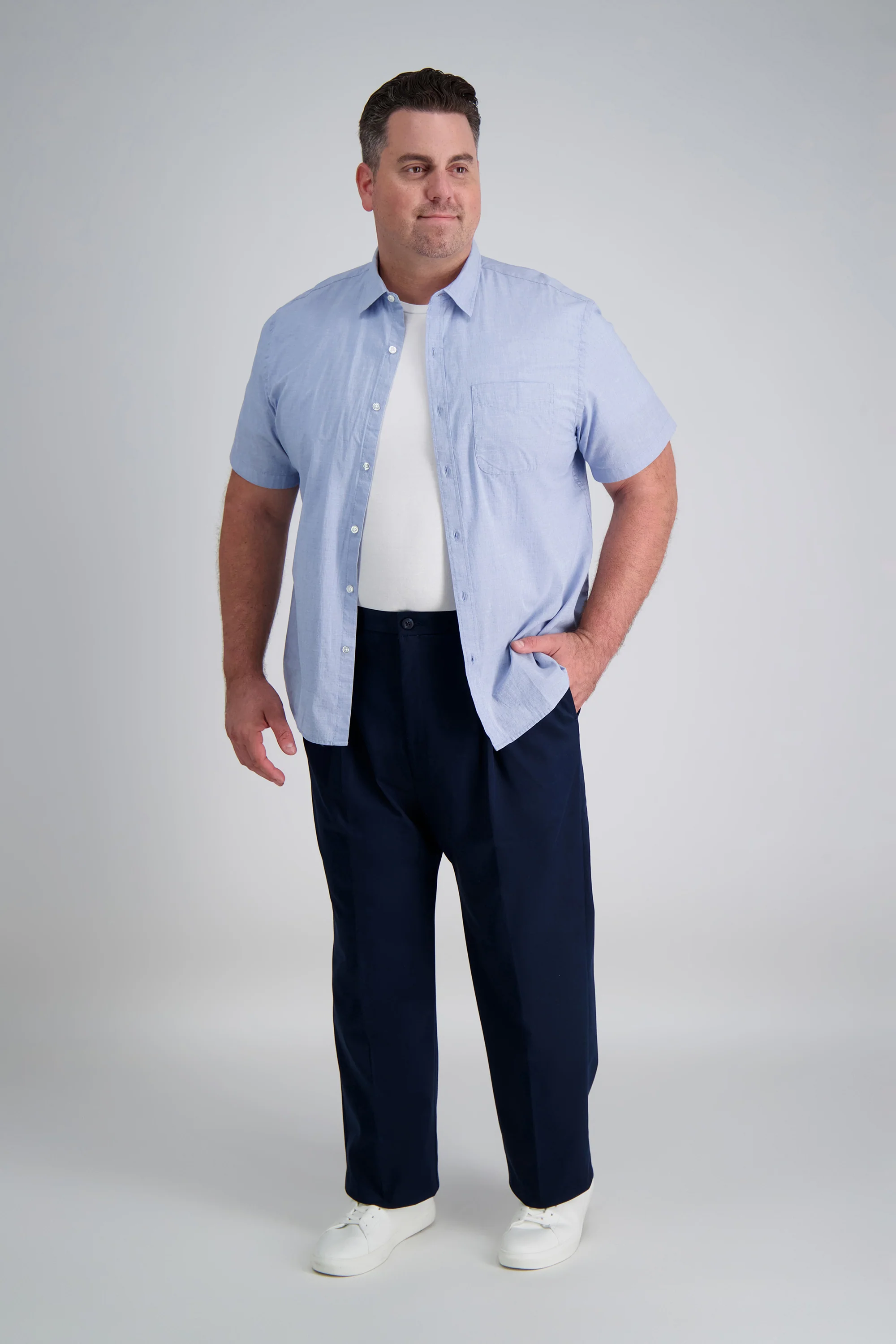 Big & Tall Iron Free Premium Khaki - Image 5