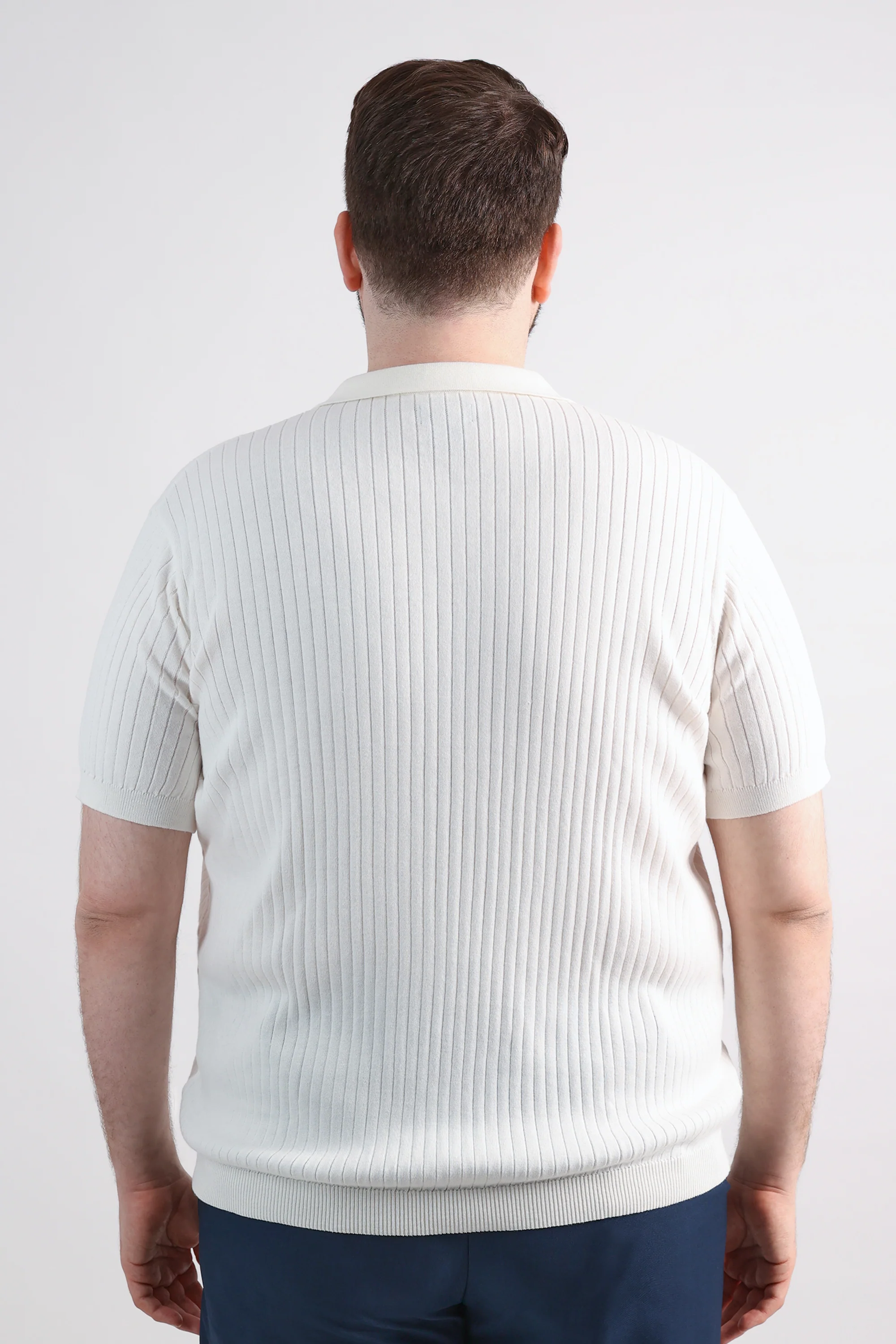Big & Tall Johnny Collar Ribbed Sweater - Image 6