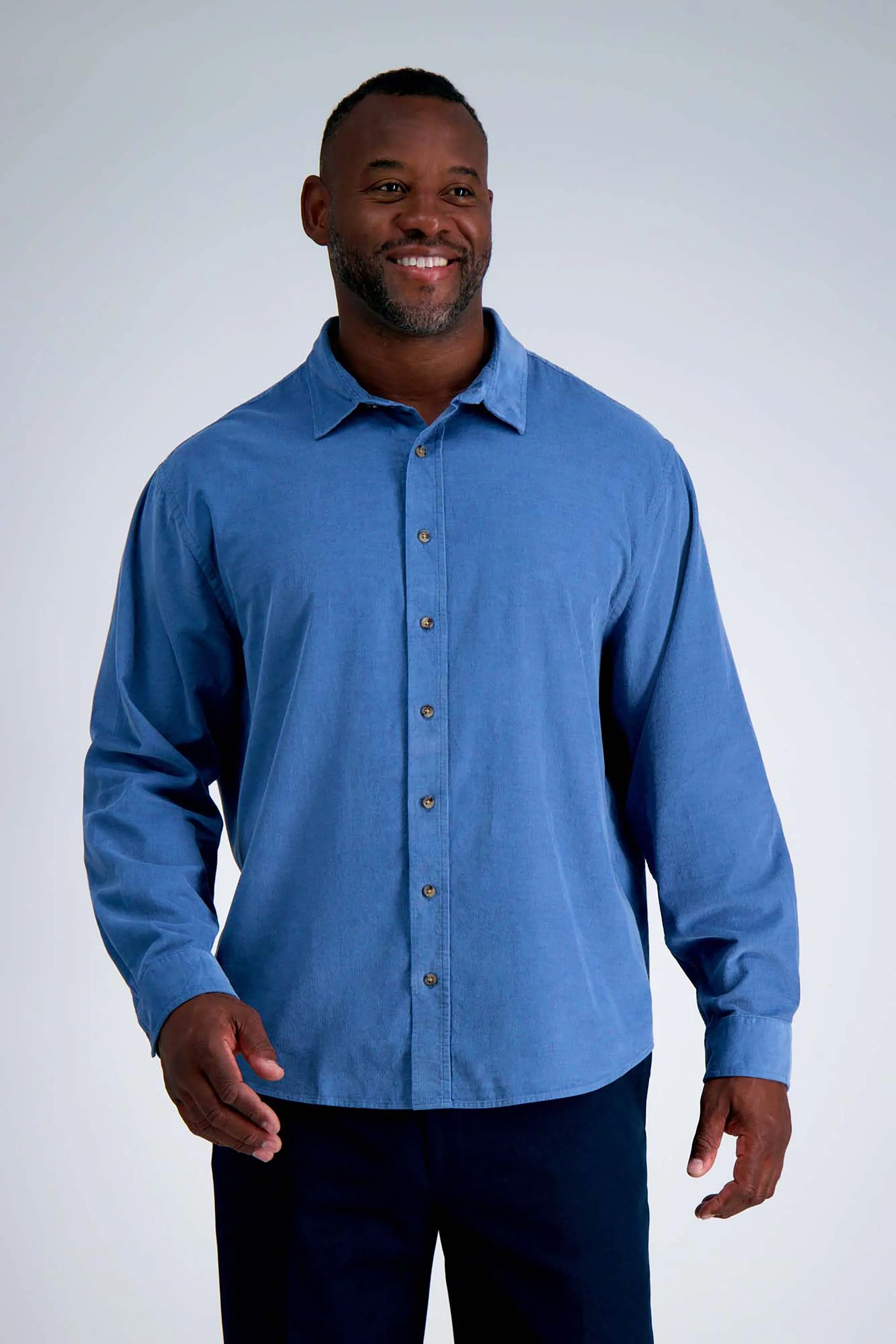 Big & Tall Long Sleeve Corduroy Shirt - Image 6