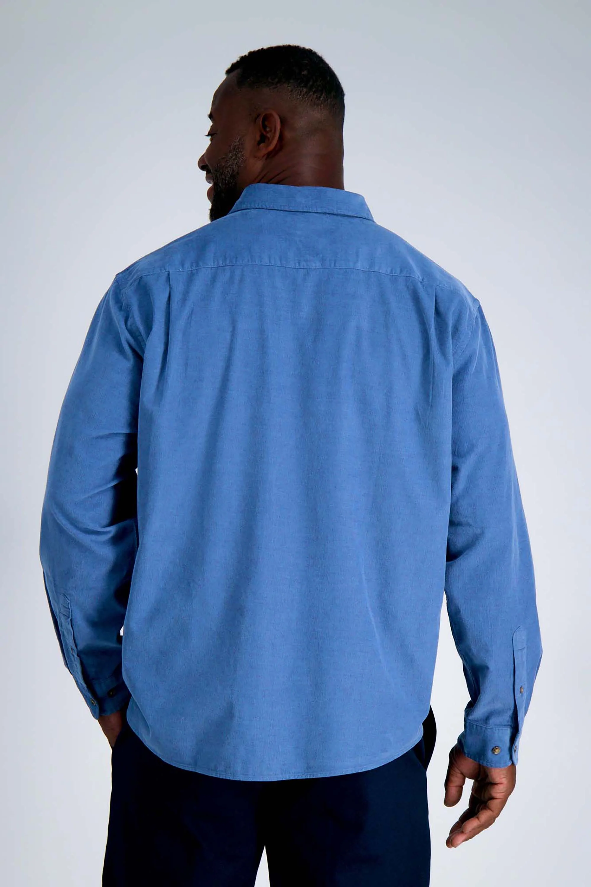 Big & Tall Long Sleeve Corduroy Shirt - Image 7