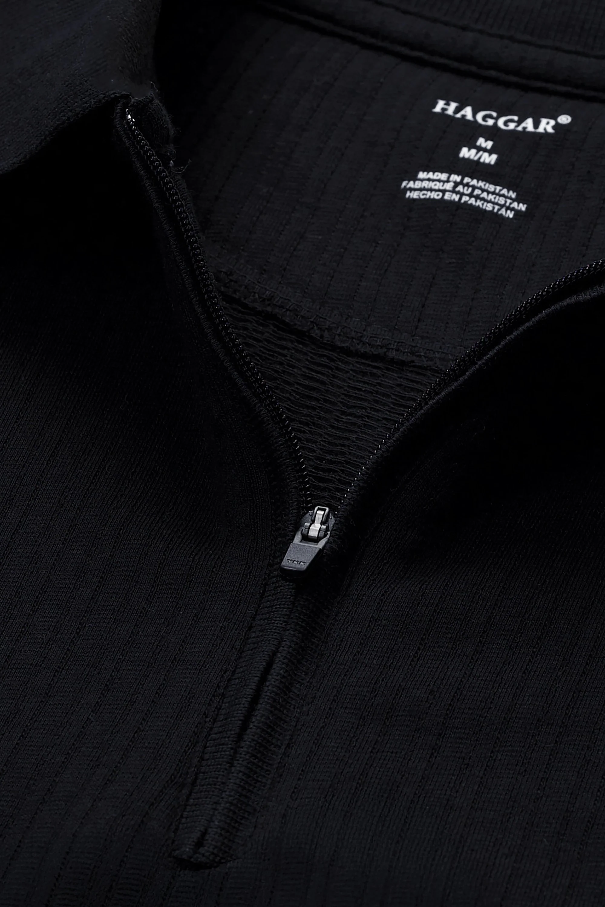 Big & Tall Premium Comfort Quarter Zip Jacquard Polo - Image 5
