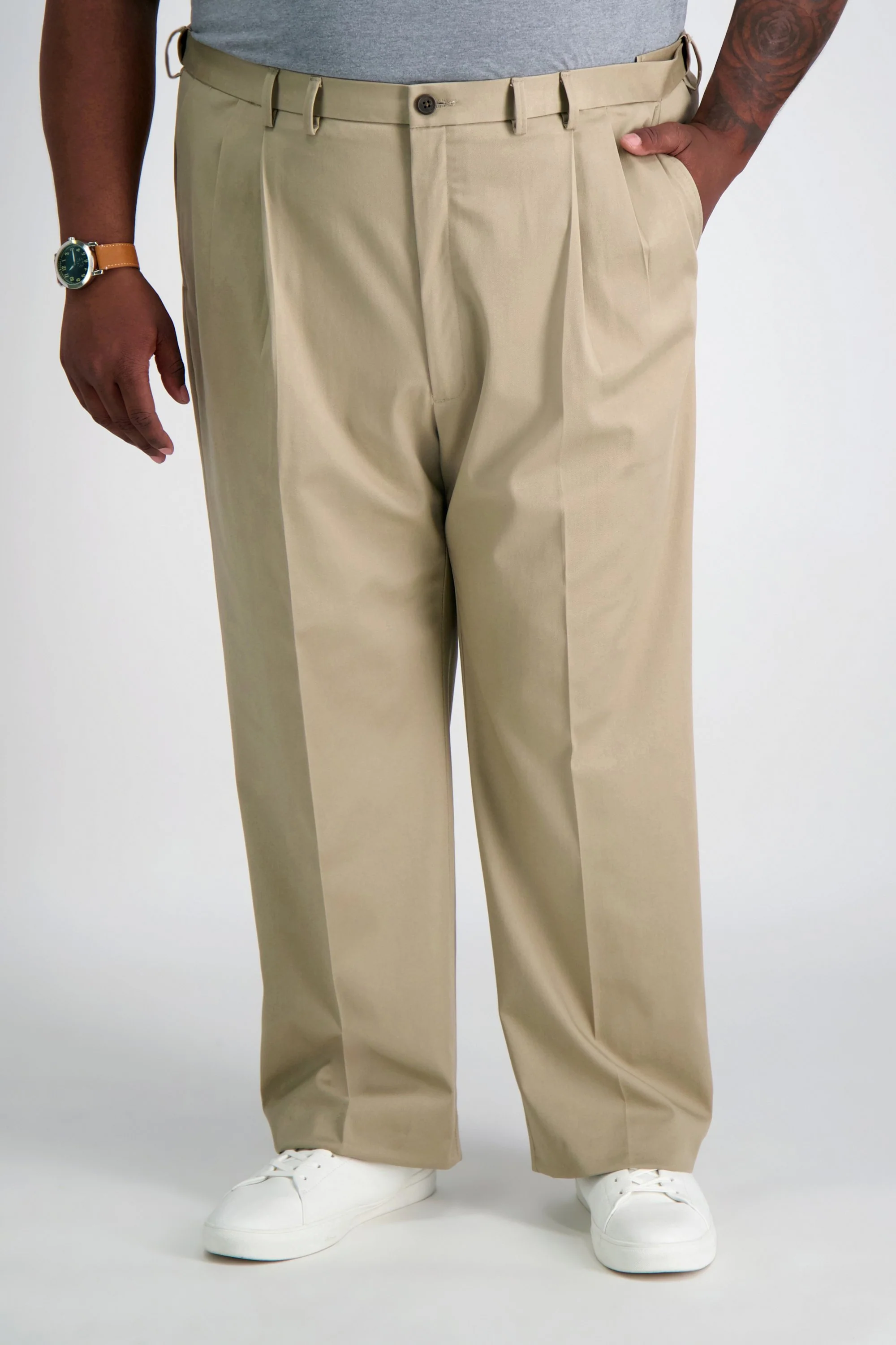 Big & Tall Premium No Iron Khaki - Image 22