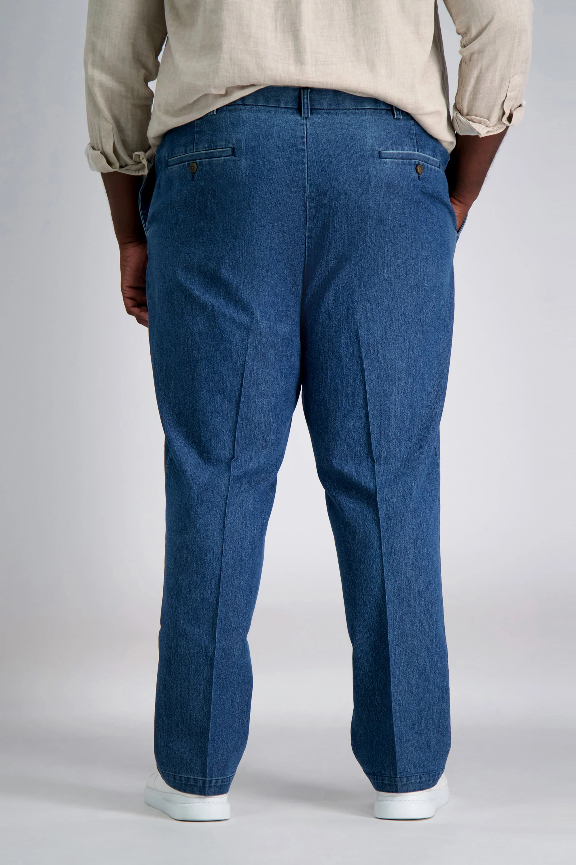 Big & Tall Stretch Denim Trouser - Image 4