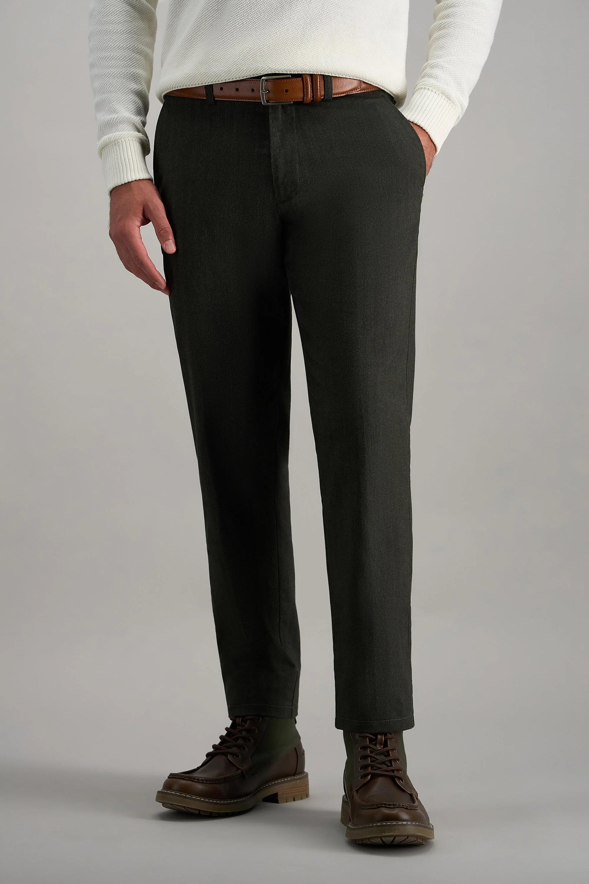 Haggar® Modern Stretch Herringbone Pant - Image 11