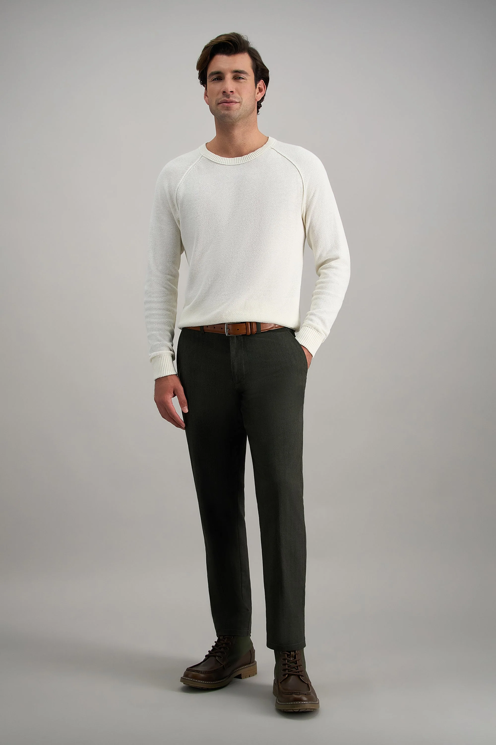 Haggar® Modern Stretch Herringbone Pant - Image 13
