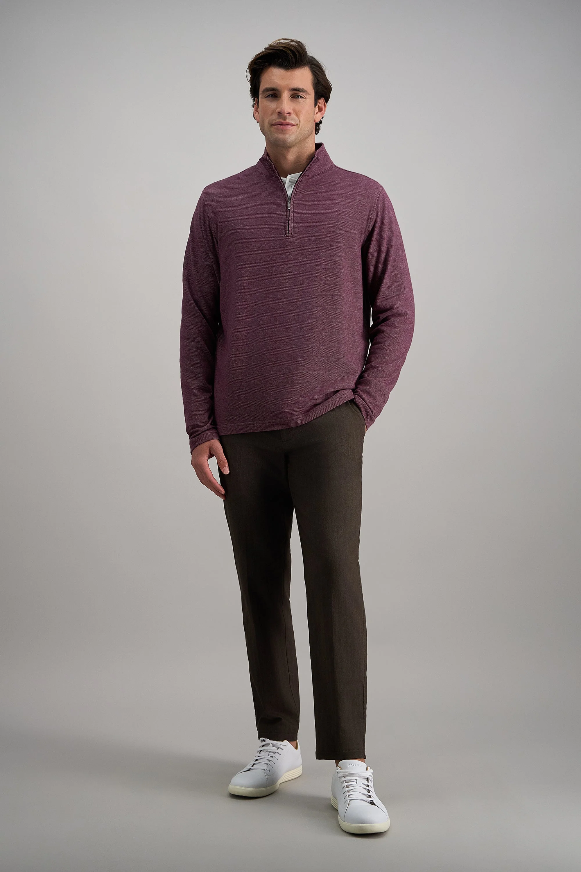 Haggar® Modern Stretch Herringbone Pant - Image 3