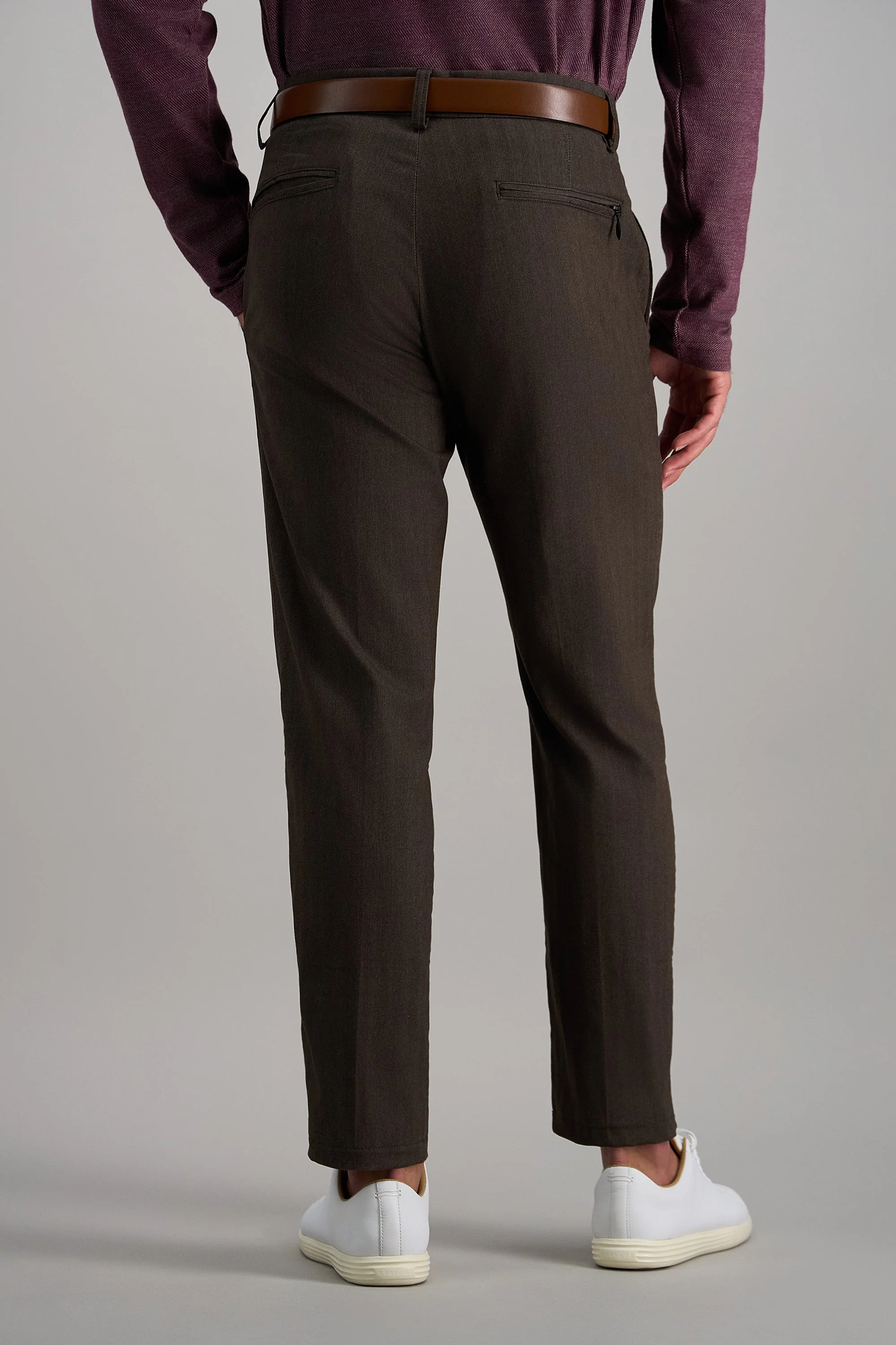 Haggar® Modern Stretch Herringbone Pant - Image 4