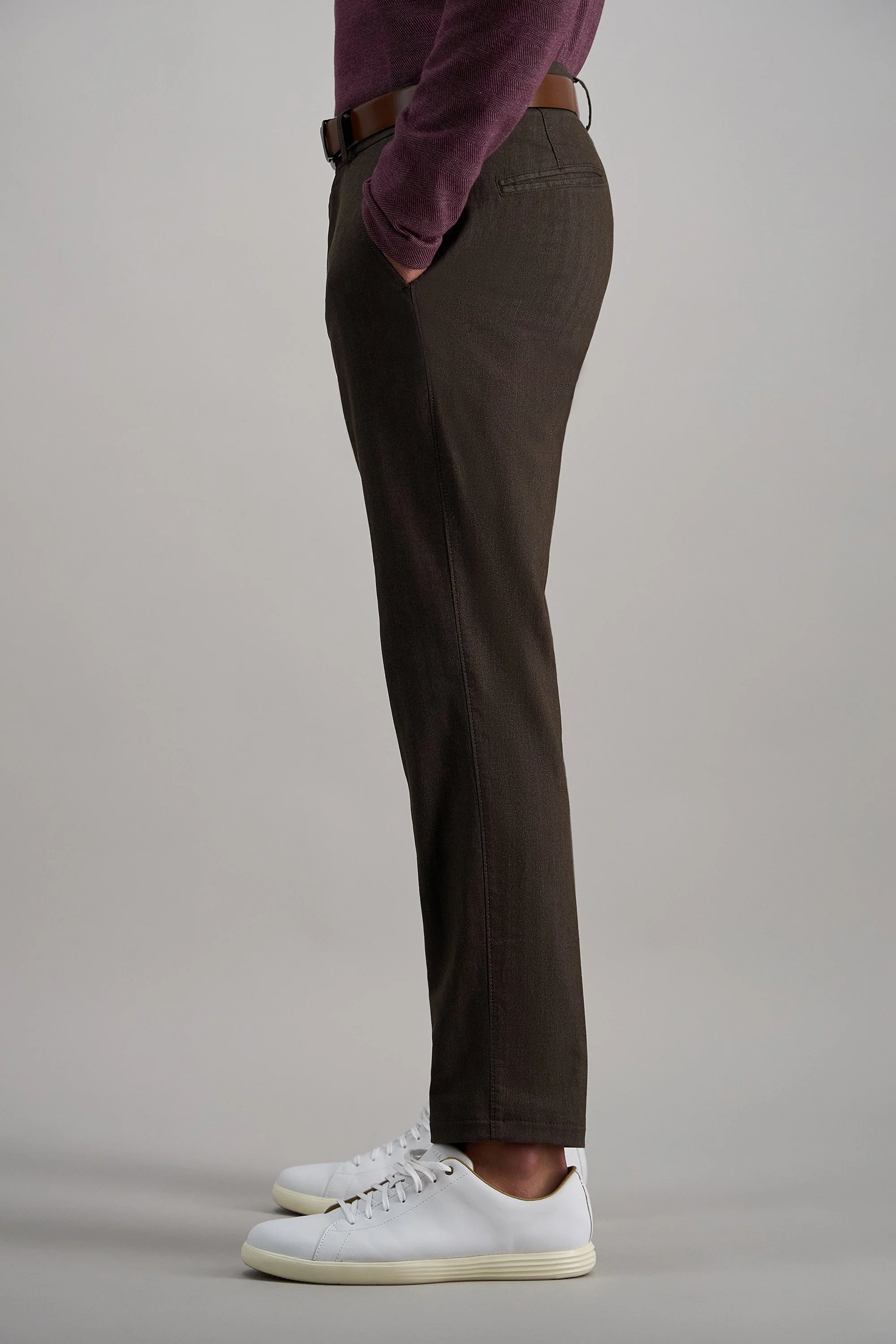 Haggar® Modern Stretch Herringbone Pant - Image 5