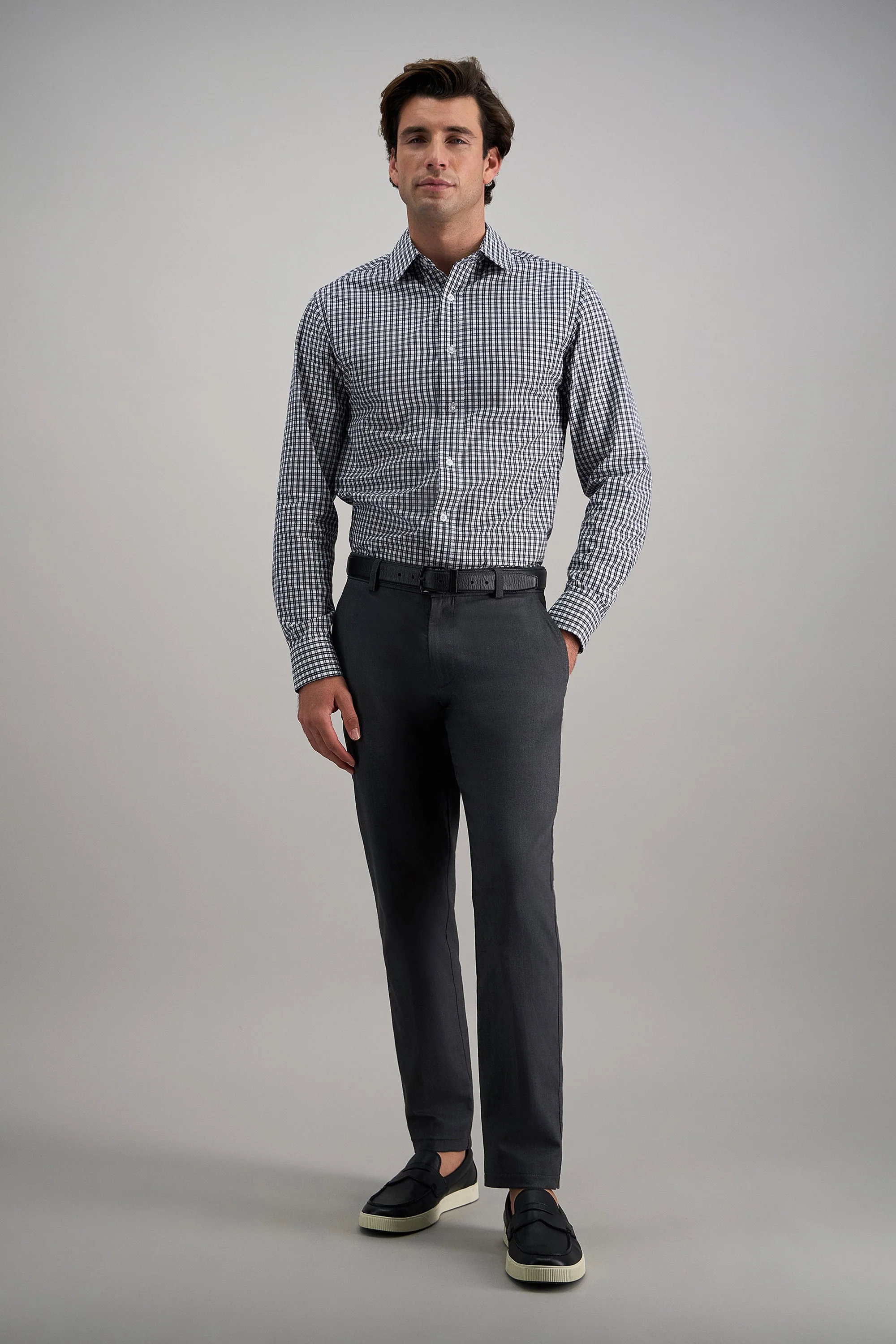 Haggar® Modern Stretch Herringbone Pant - Image 8