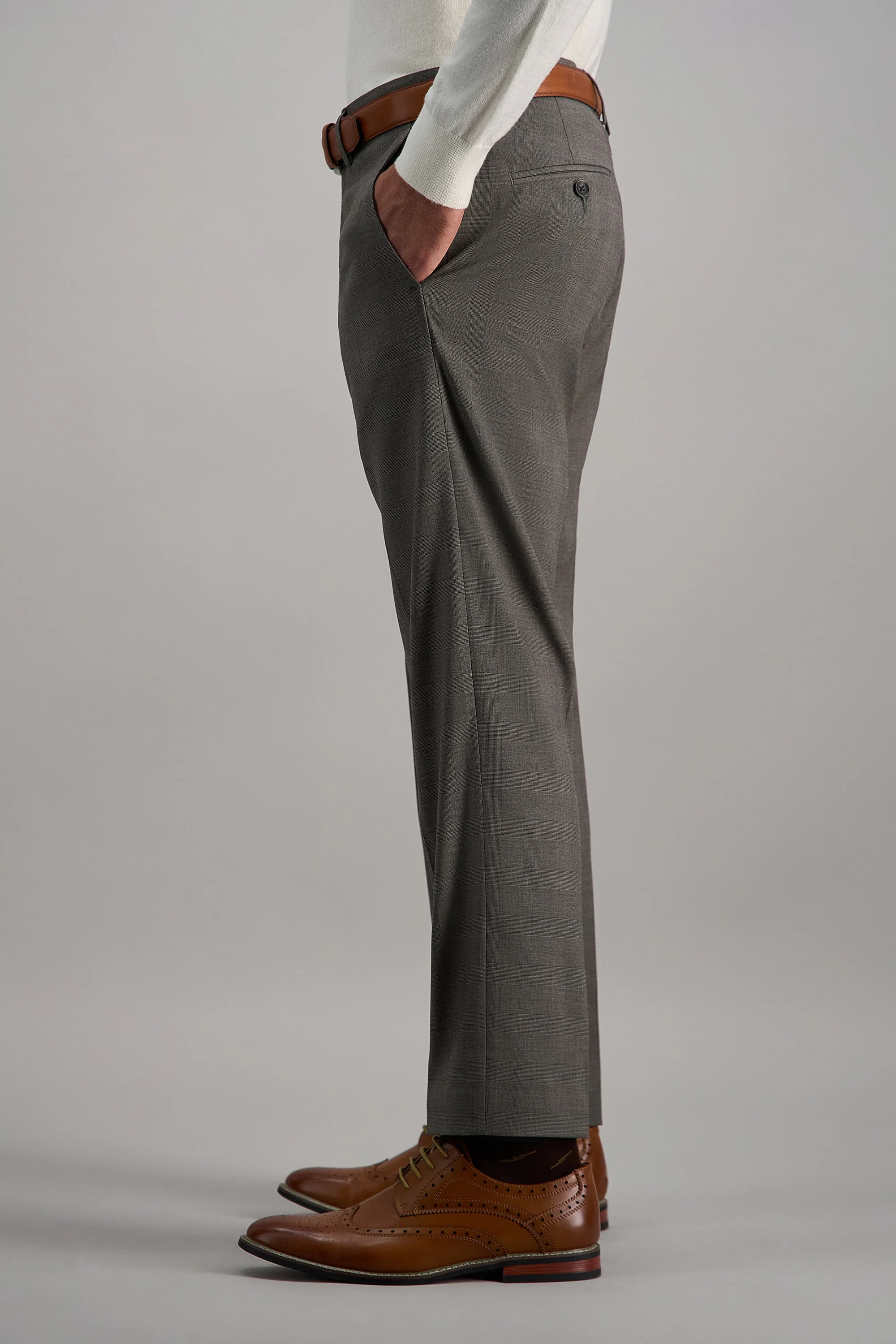 J.M. Haggar Medium Glen Plaid Suit Pant - Image 4