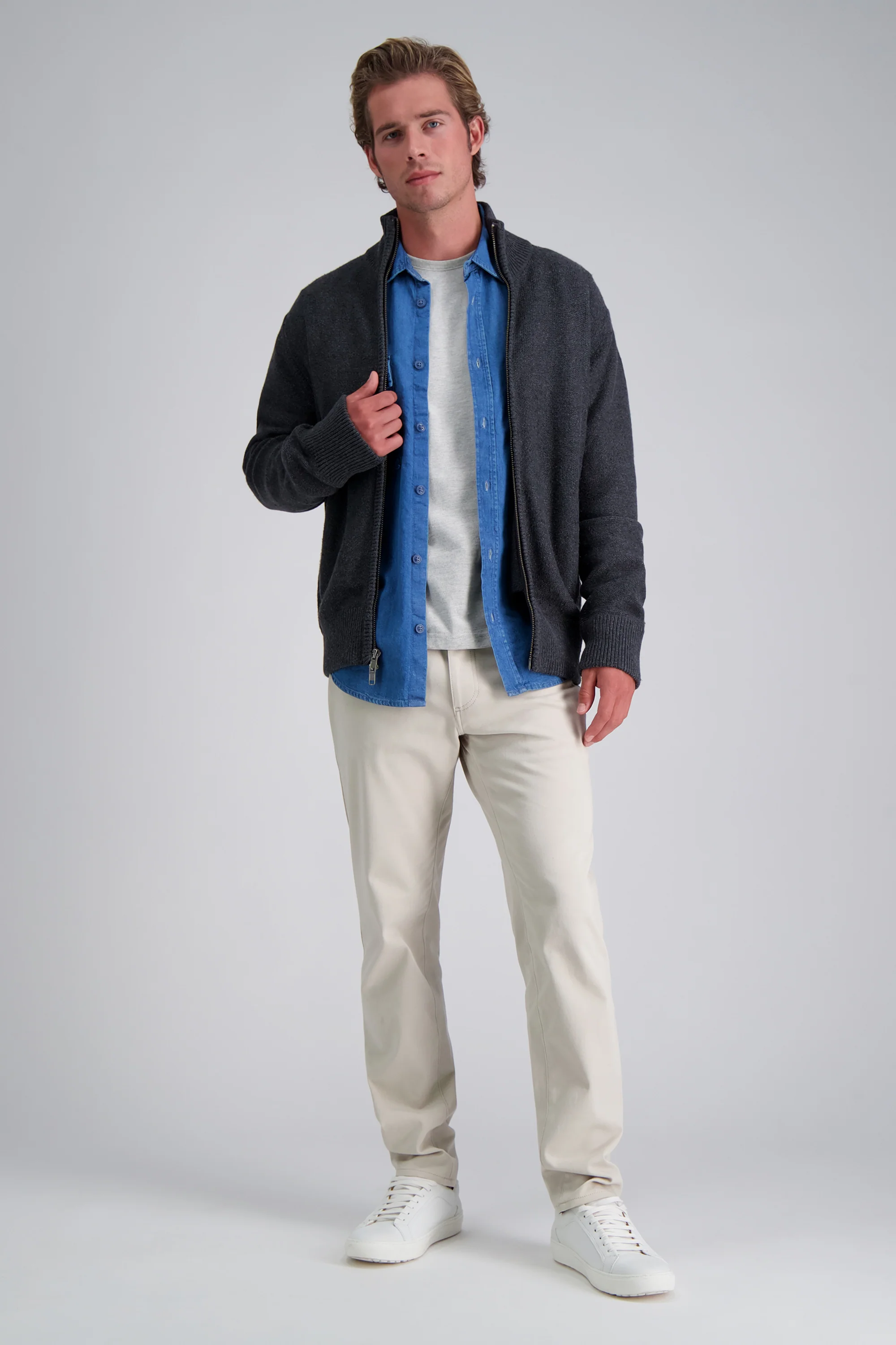 Long Sleeve Zip Sweater - Image 5