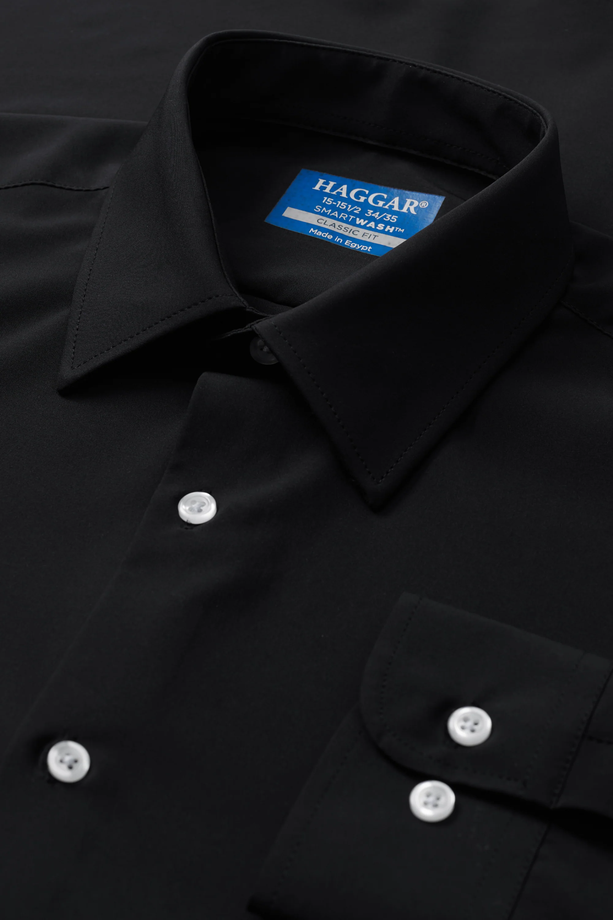 Performance Stretch Dress Shirt - Black - Image 4