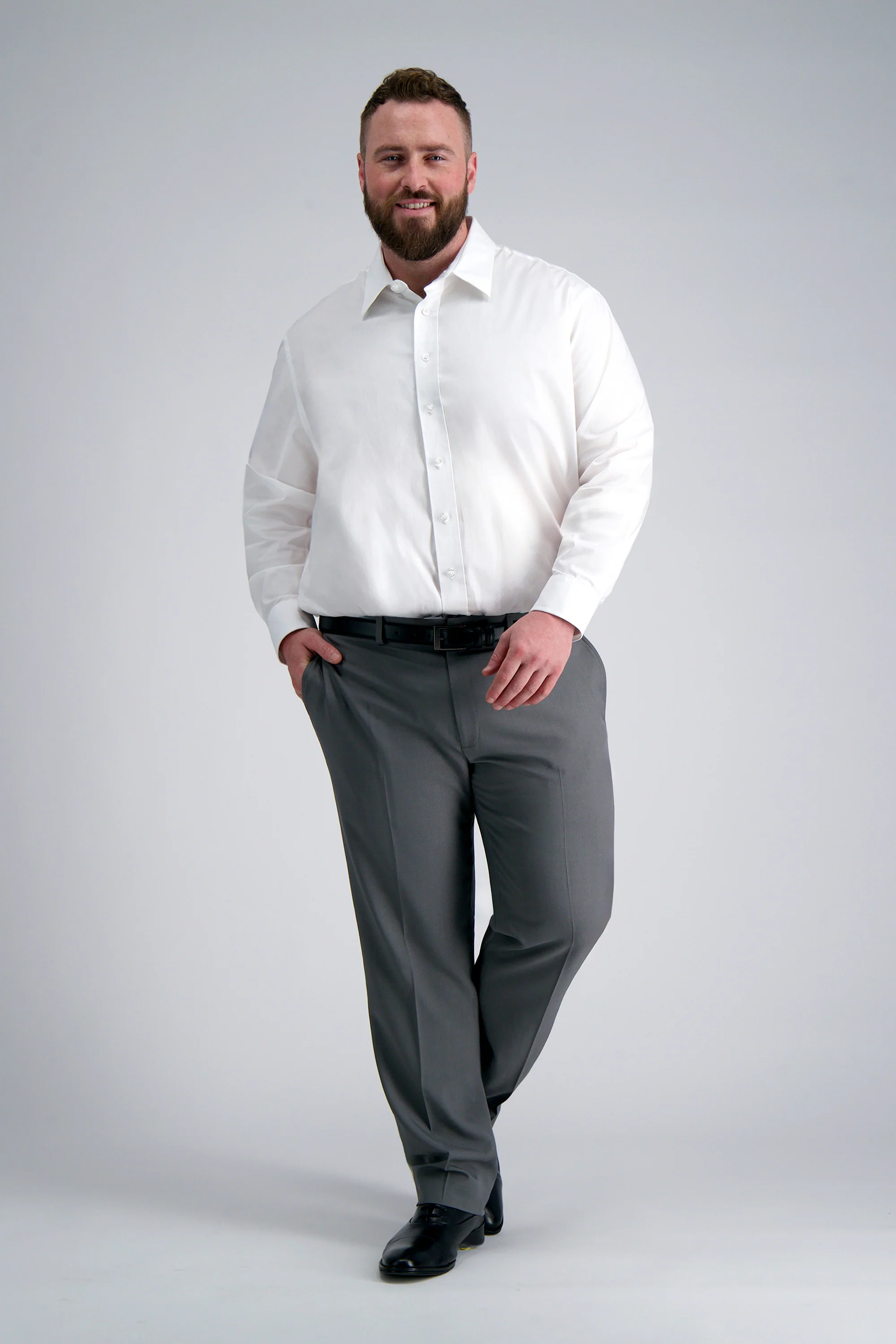 Premium Comfort Big Dress Shirt - White - Image 3