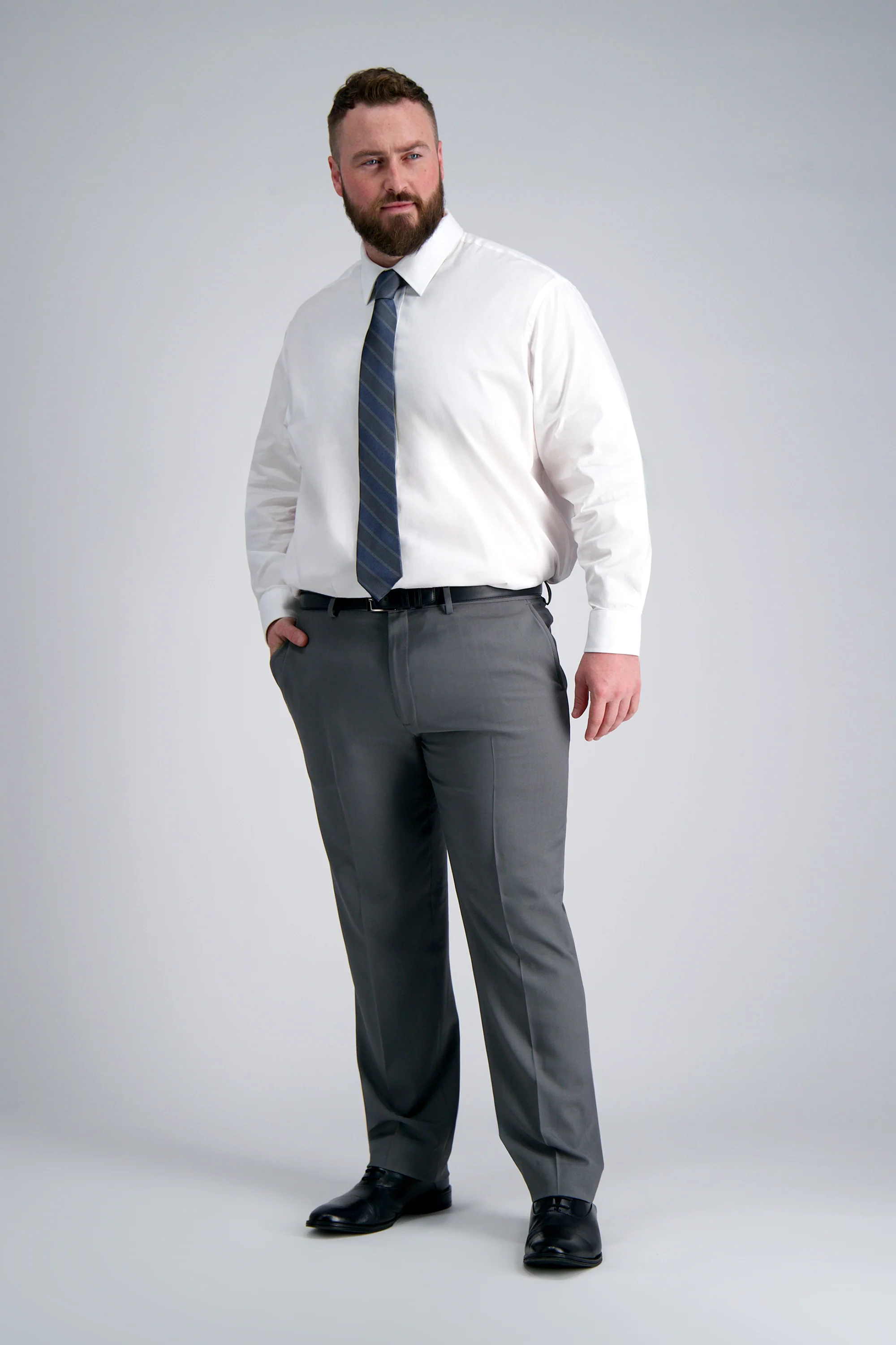 Premium Comfort Big Dress Shirt - White - Image 4