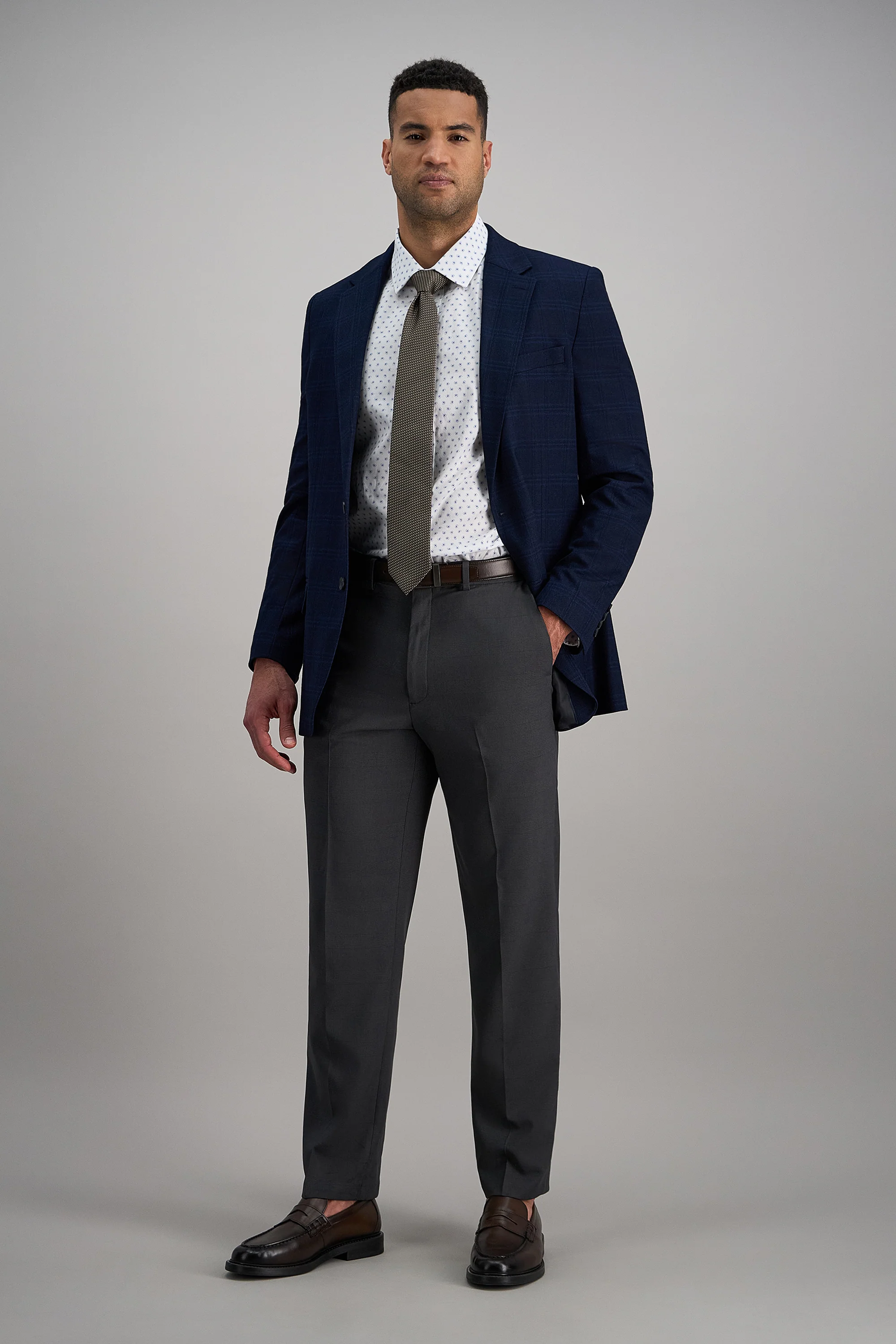 Premium Comfort Dress Pant - Tonal Glen Plaidㅤ - Image 3