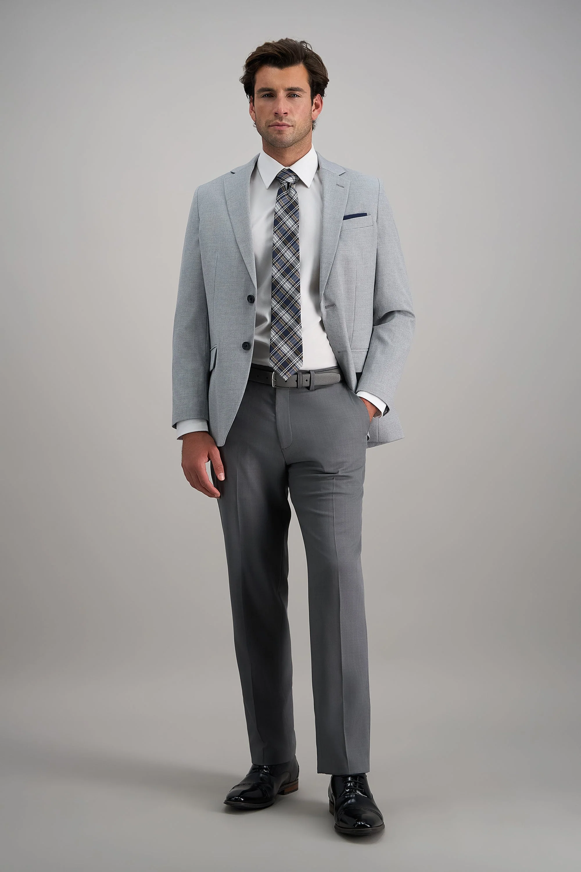 Premium Comfort Dress Pant - Tonal Windowpane - Image 13