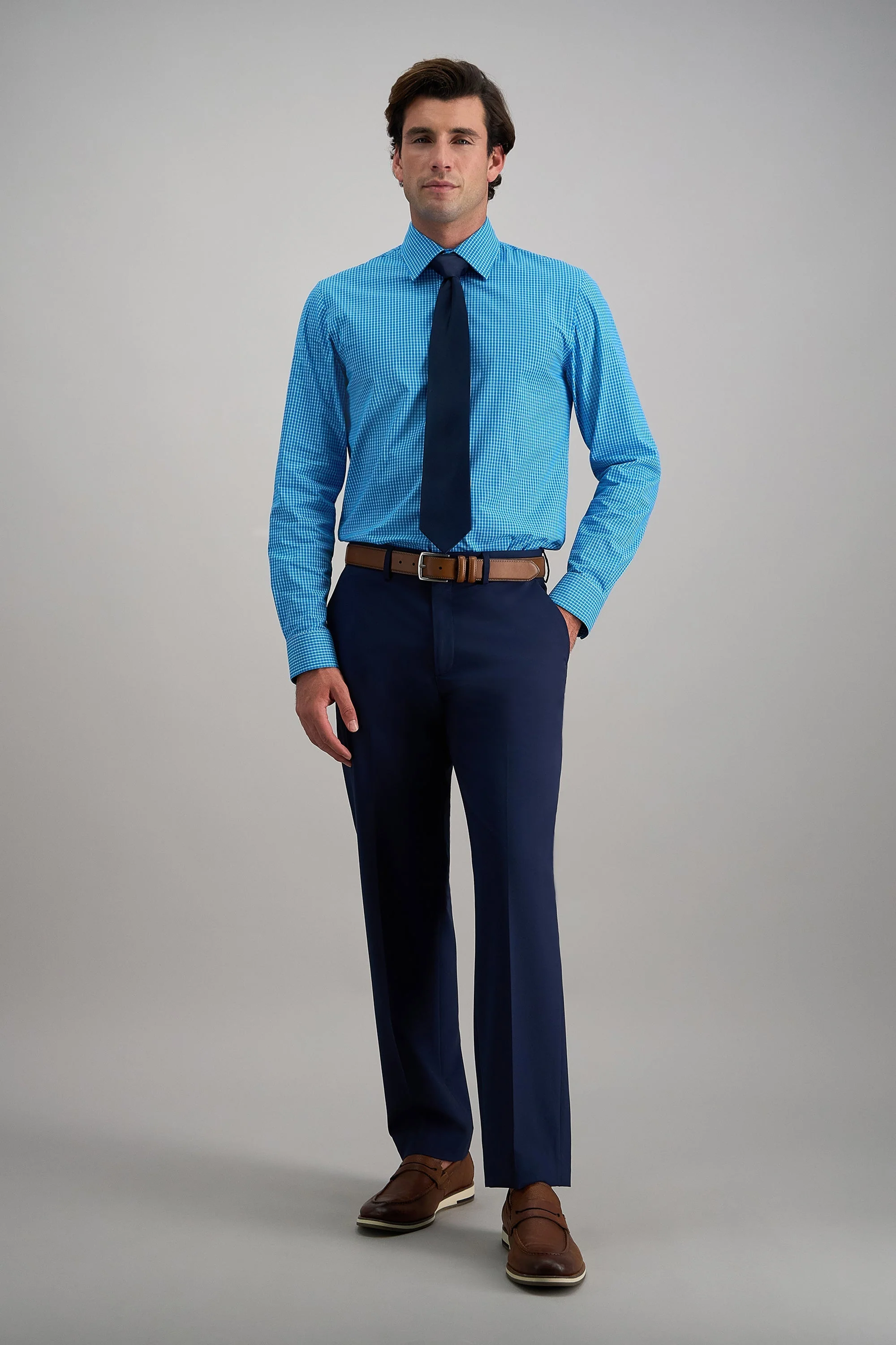 Premium Comfort Dress Shirt - Aqua - Image 3