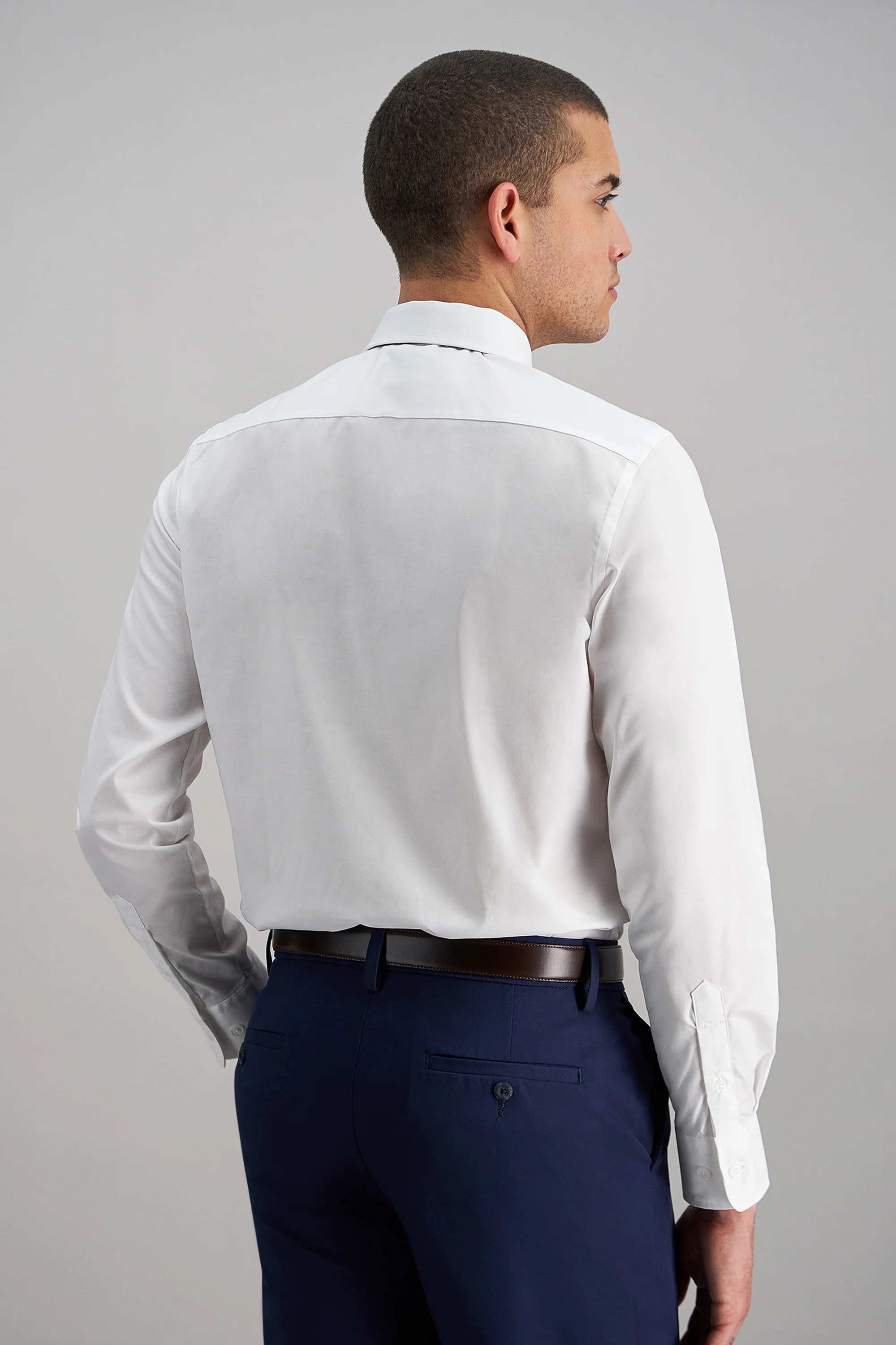 Premium Comfort Dress Shirt - White - Image 4