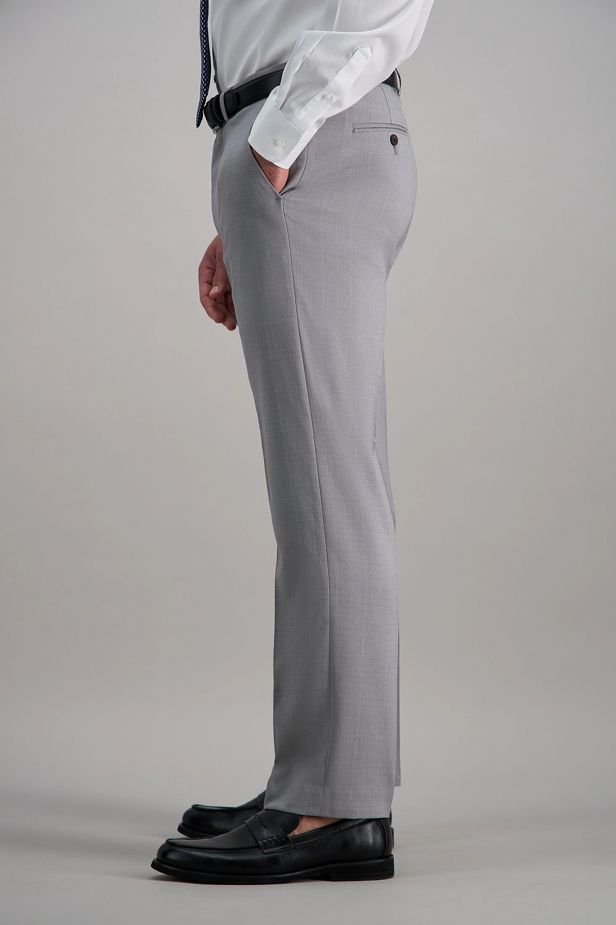 Premium Comfort Tonal Plaid Dress Pant - Image 5