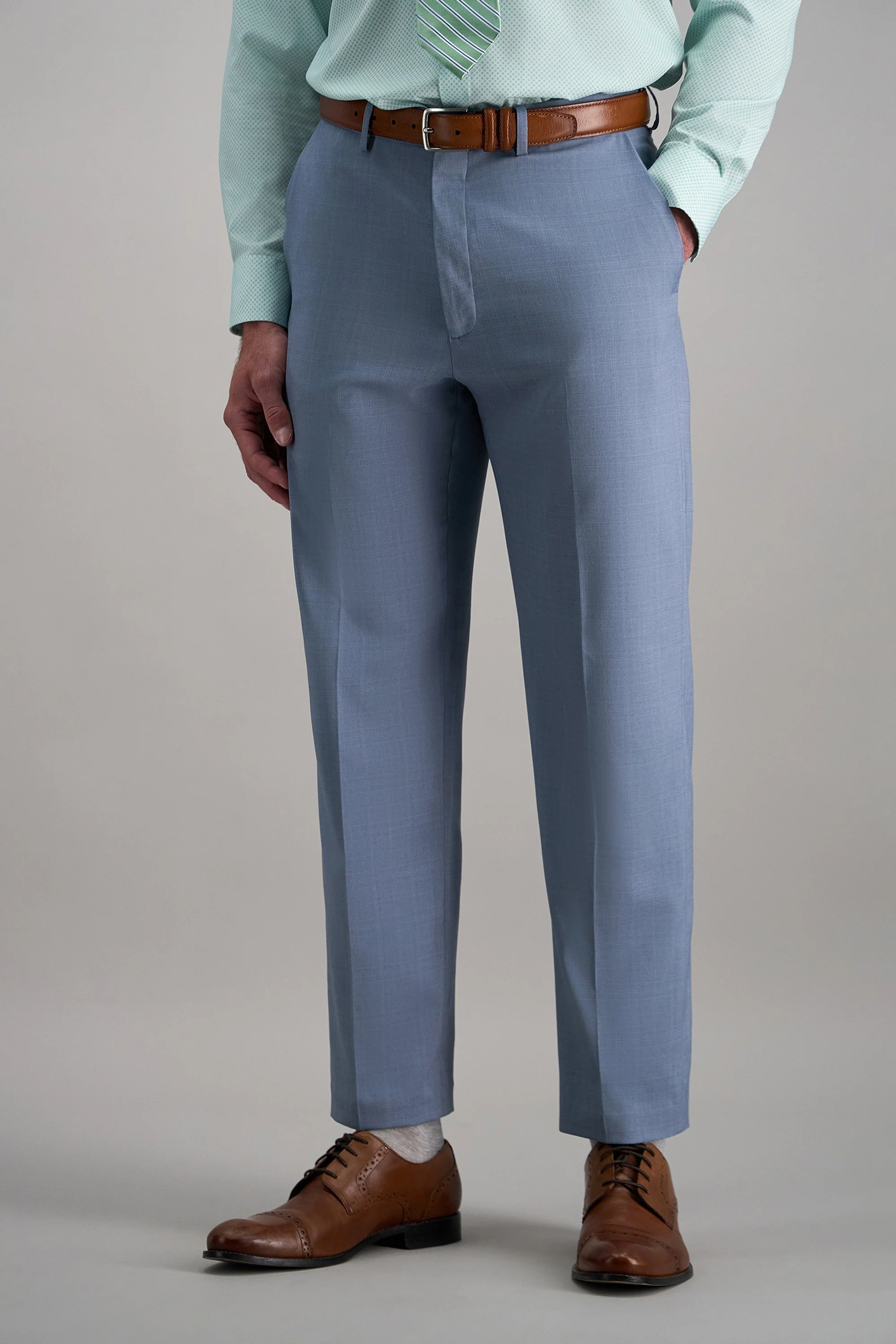 Premium Comfort Tonal Plaid Dress Pant - Image 6