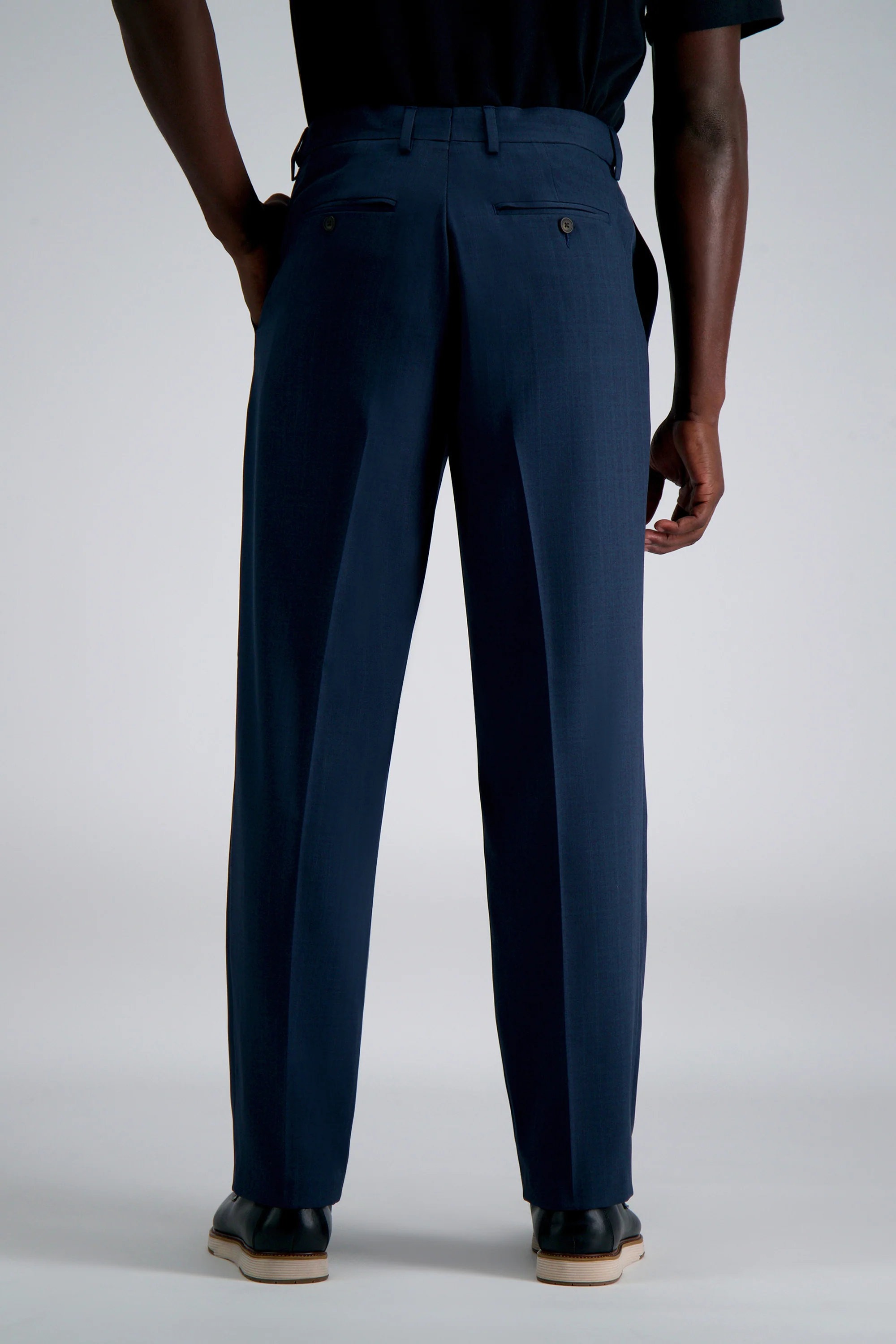 Premium Comfort Tonal Windowpane Dress Pant - Image 4