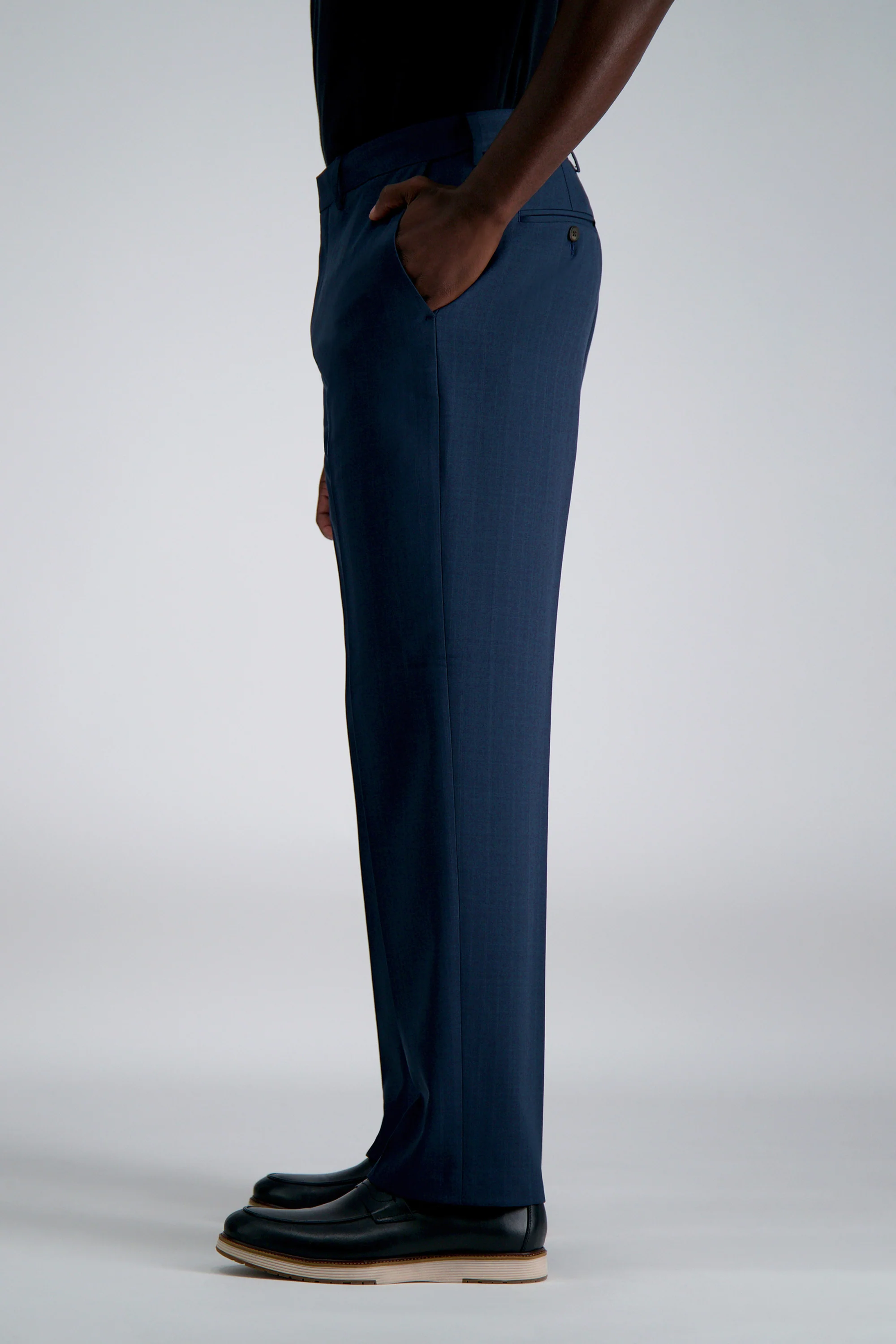 Premium Comfort Tonal Windowpane Dress Pant - Image 5