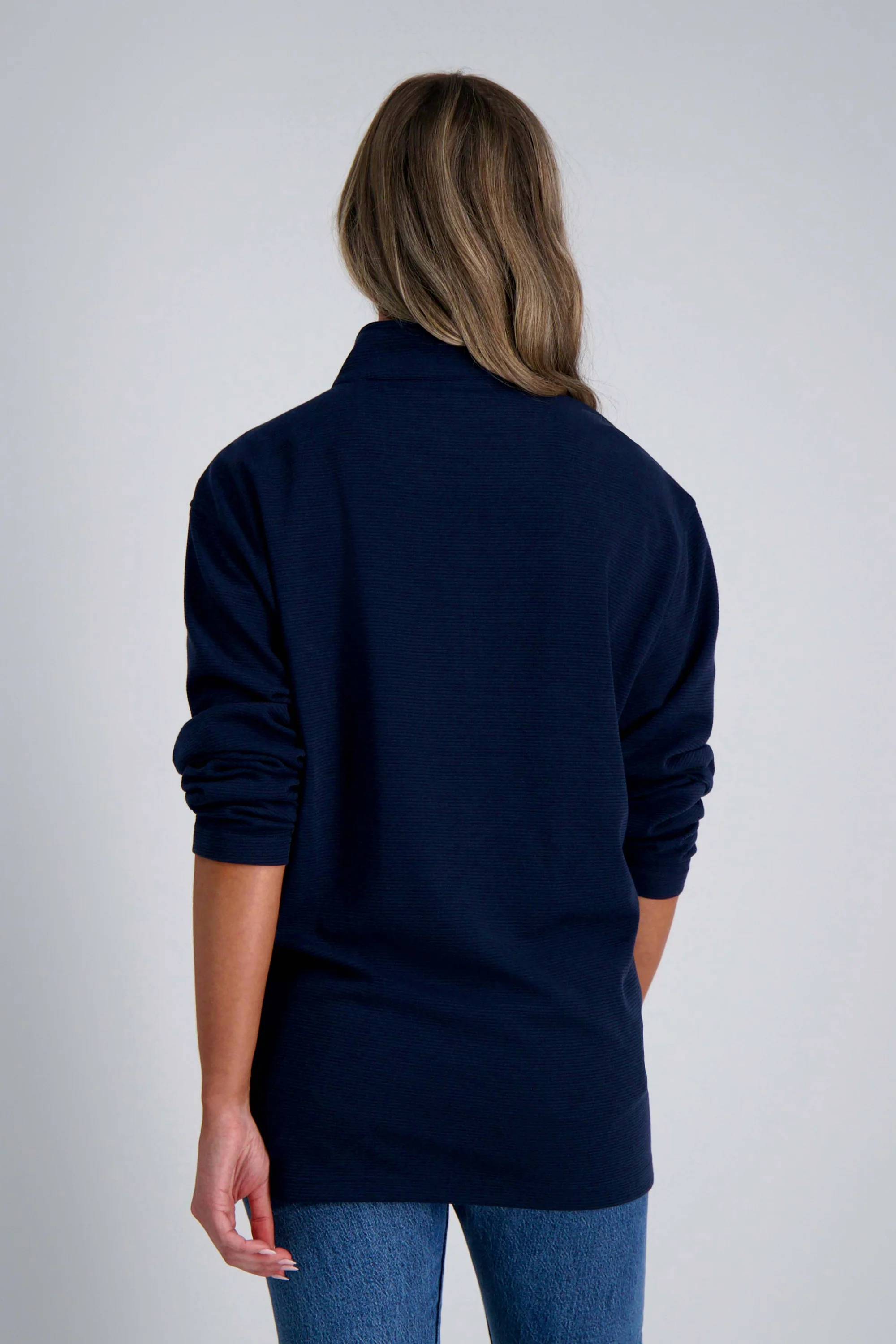 Pro Football Hall of Fame X Haggar – Long Sleeve Ribbed Quarter Zip - Image 10