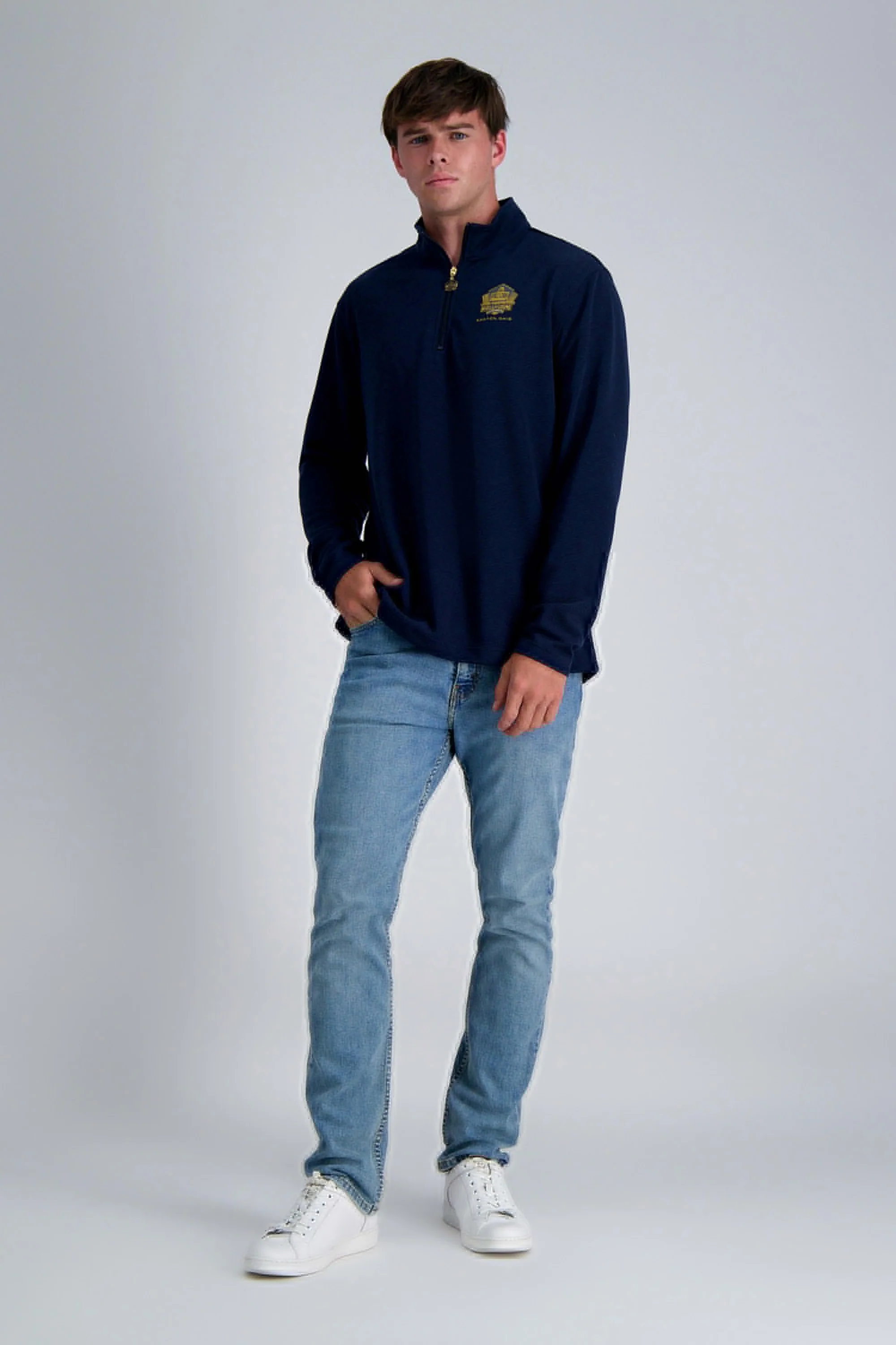 Pro Football Hall of Fame X Haggar – Long Sleeve Ribbed Quarter Zip - Image 11