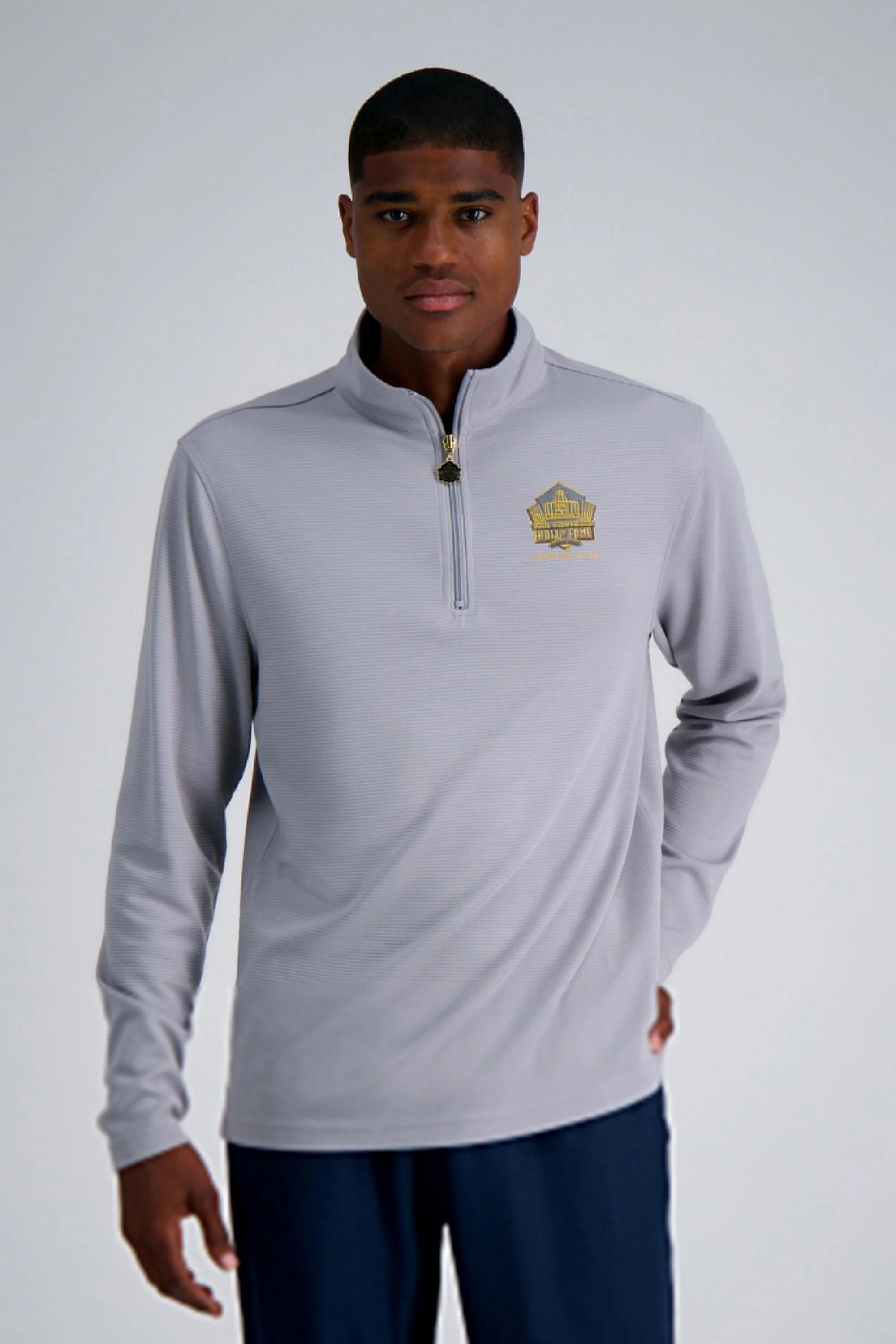 Pro Football Hall of Fame X Haggar – Long Sleeve Ribbed Quarter Zip - Image 13