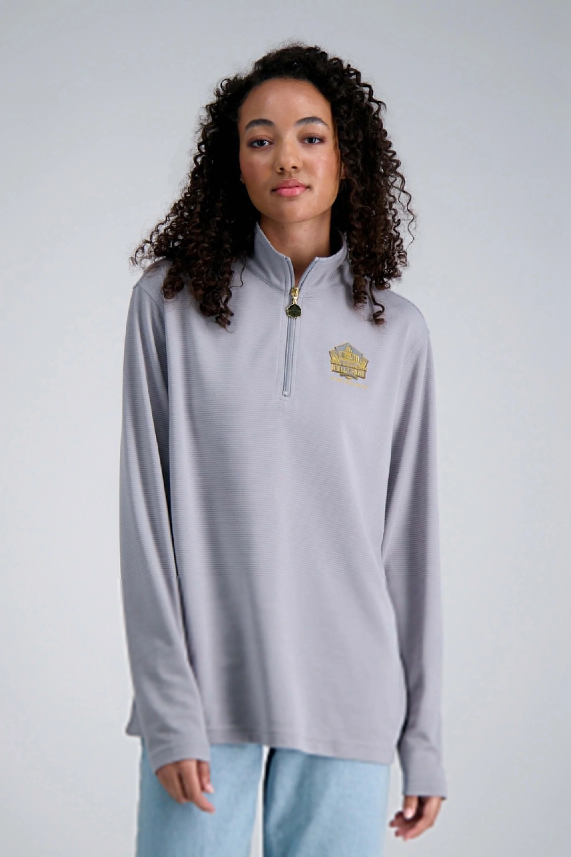 Pro Football Hall of Fame X Haggar – Long Sleeve Ribbed Quarter Zip - Image 14