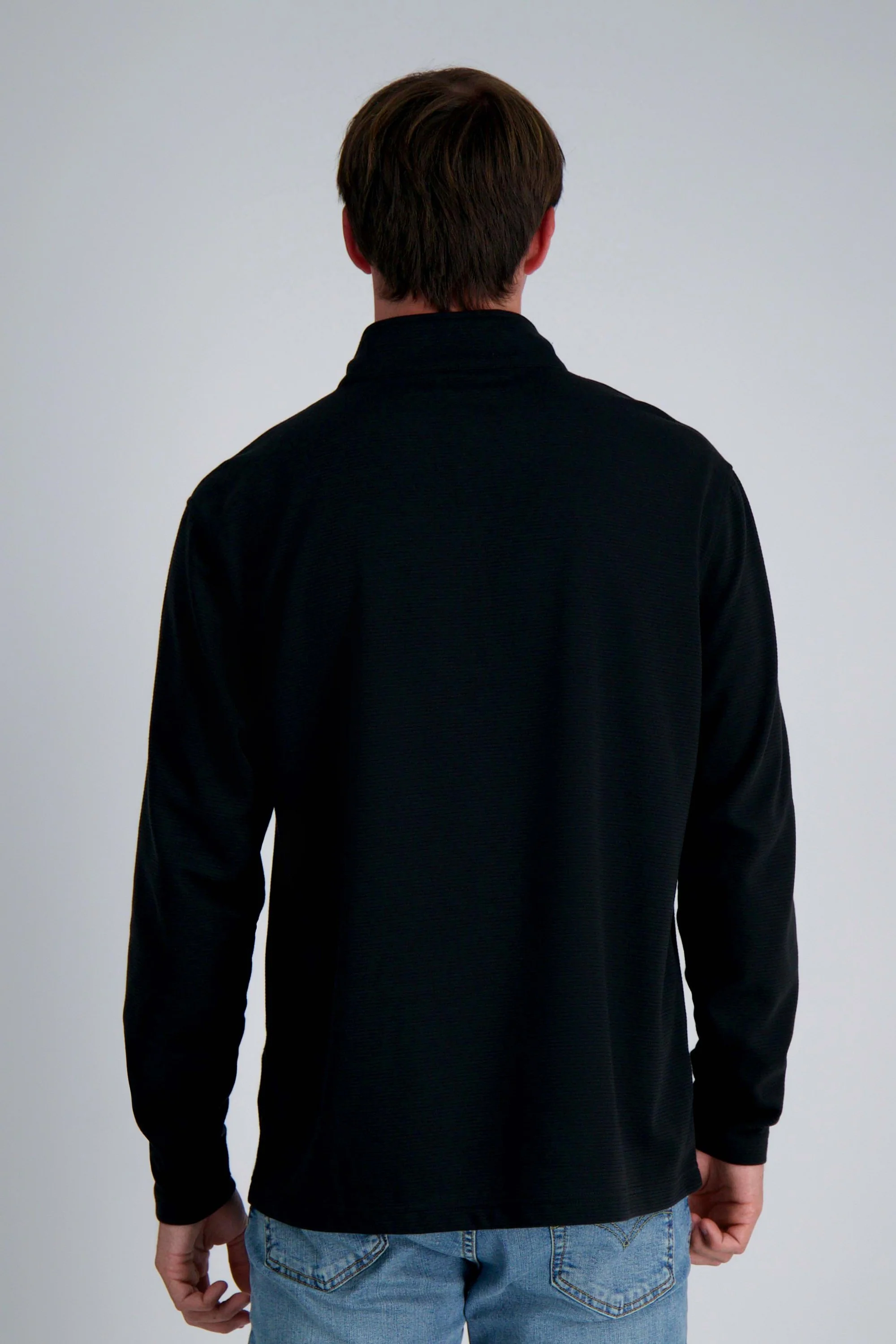 Pro Football Hall of Fame X Haggar – Long Sleeve Ribbed Quarter Zip - Image 3