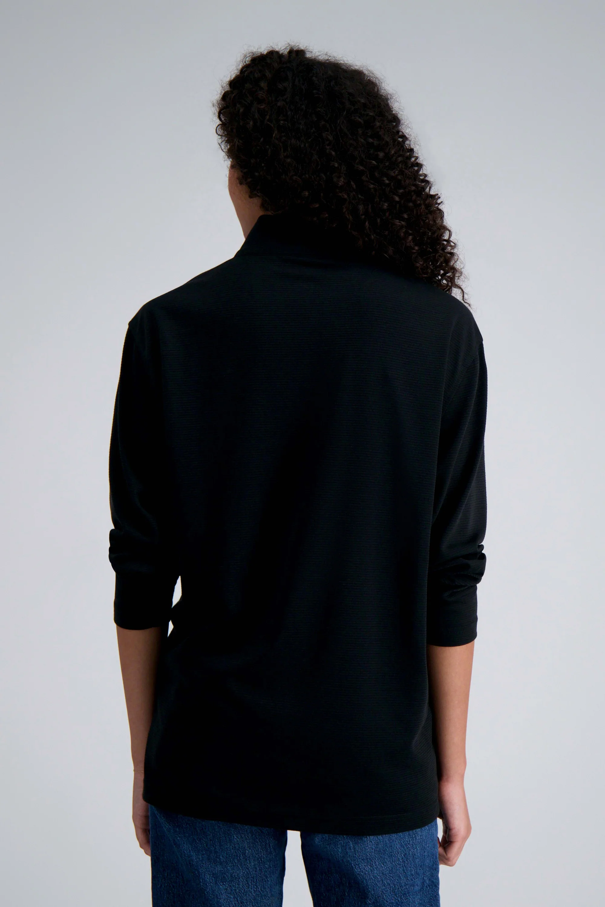 Pro Football Hall of Fame X Haggar – Long Sleeve Ribbed Quarter Zip - Image 4