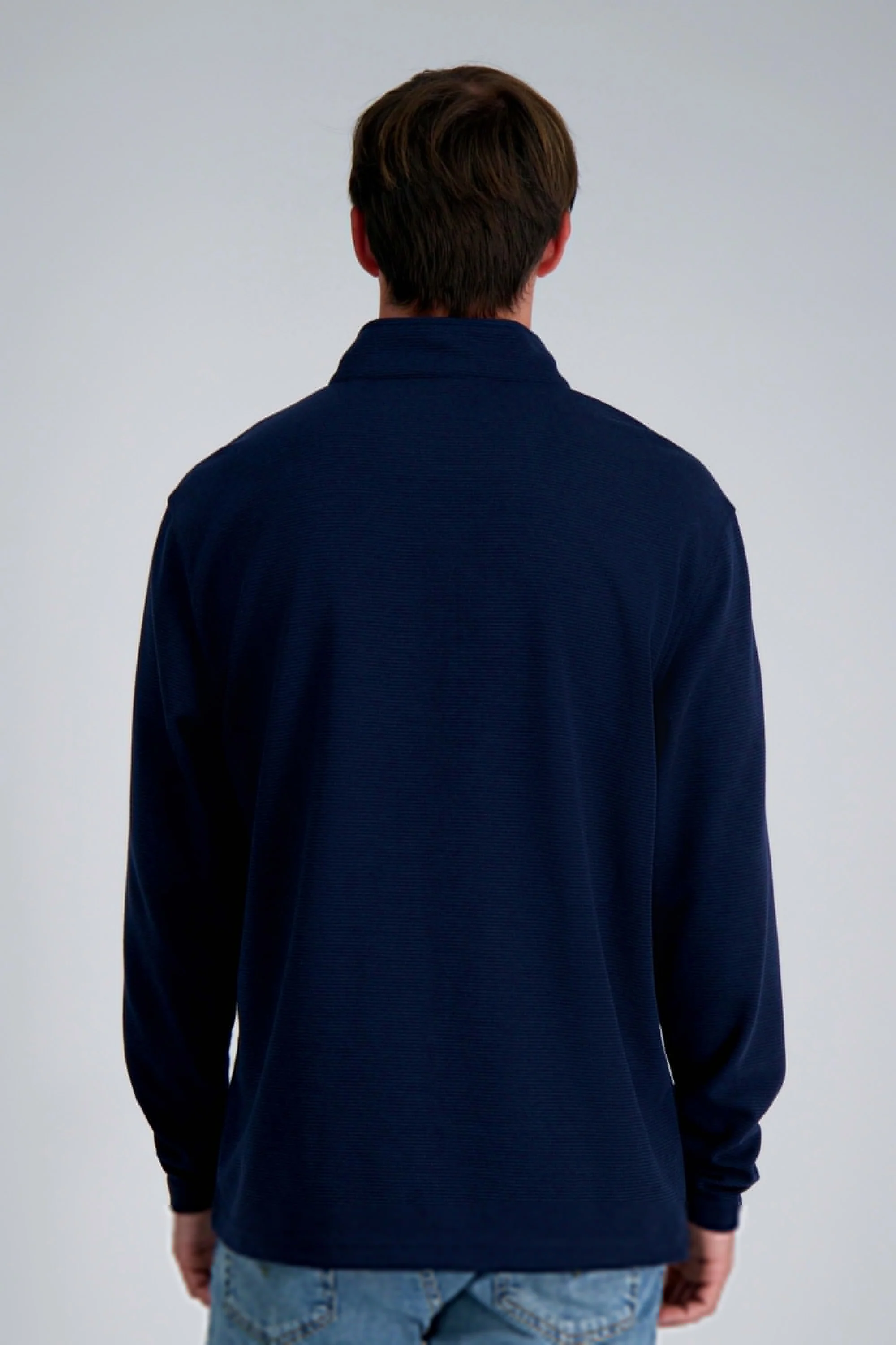 Pro Football Hall of Fame X Haggar – Long Sleeve Ribbed Quarter Zip - Image 9