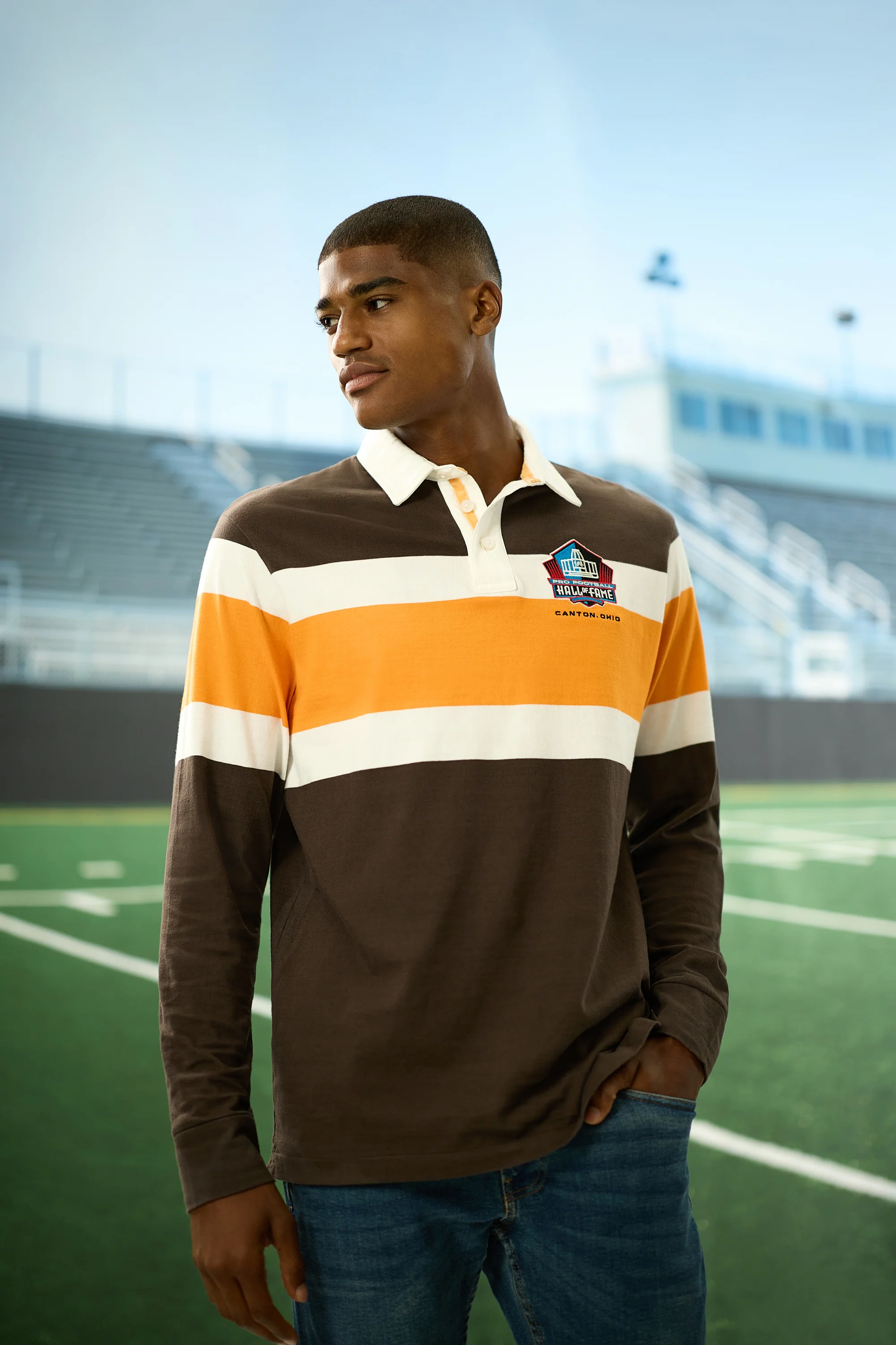 Pro Football Hall of Fame X Haggar - Vintage Wash Rugby Polo - Image 19
