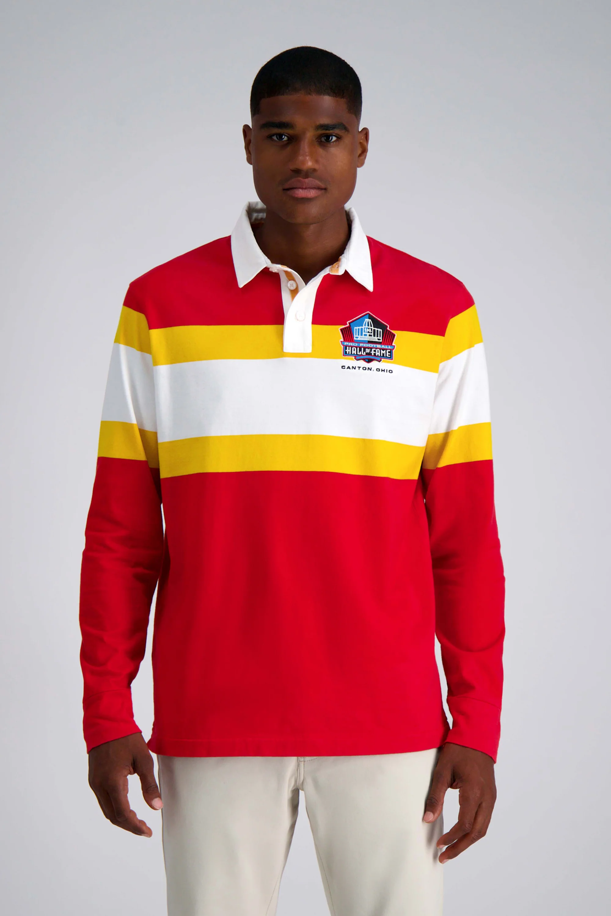 Pro Football Hall of Fame X Haggar - Vintage Wash Rugby Polo - Image 34