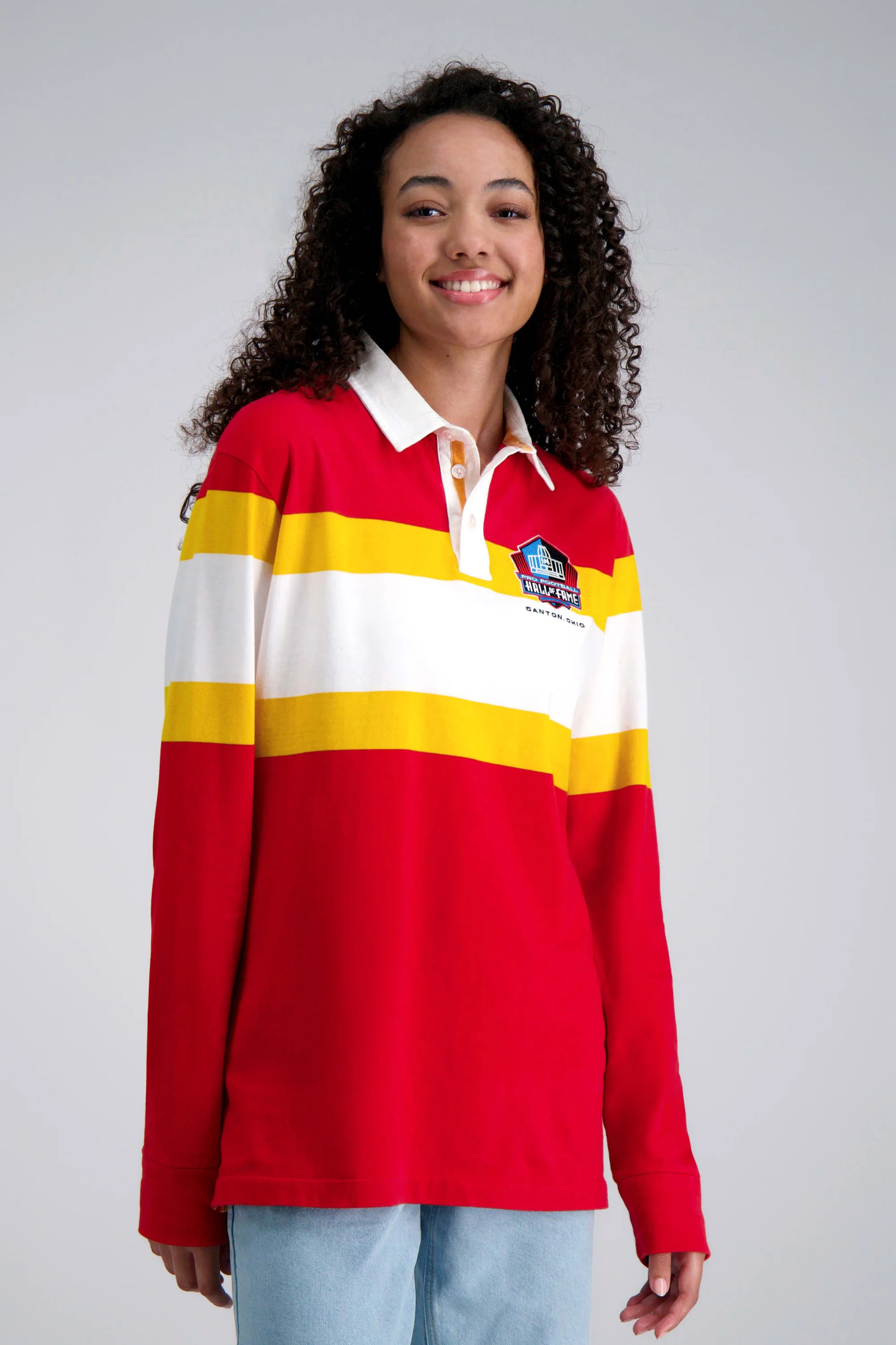 Pro Football Hall of Fame X Haggar - Vintage Wash Rugby Polo - Image 35