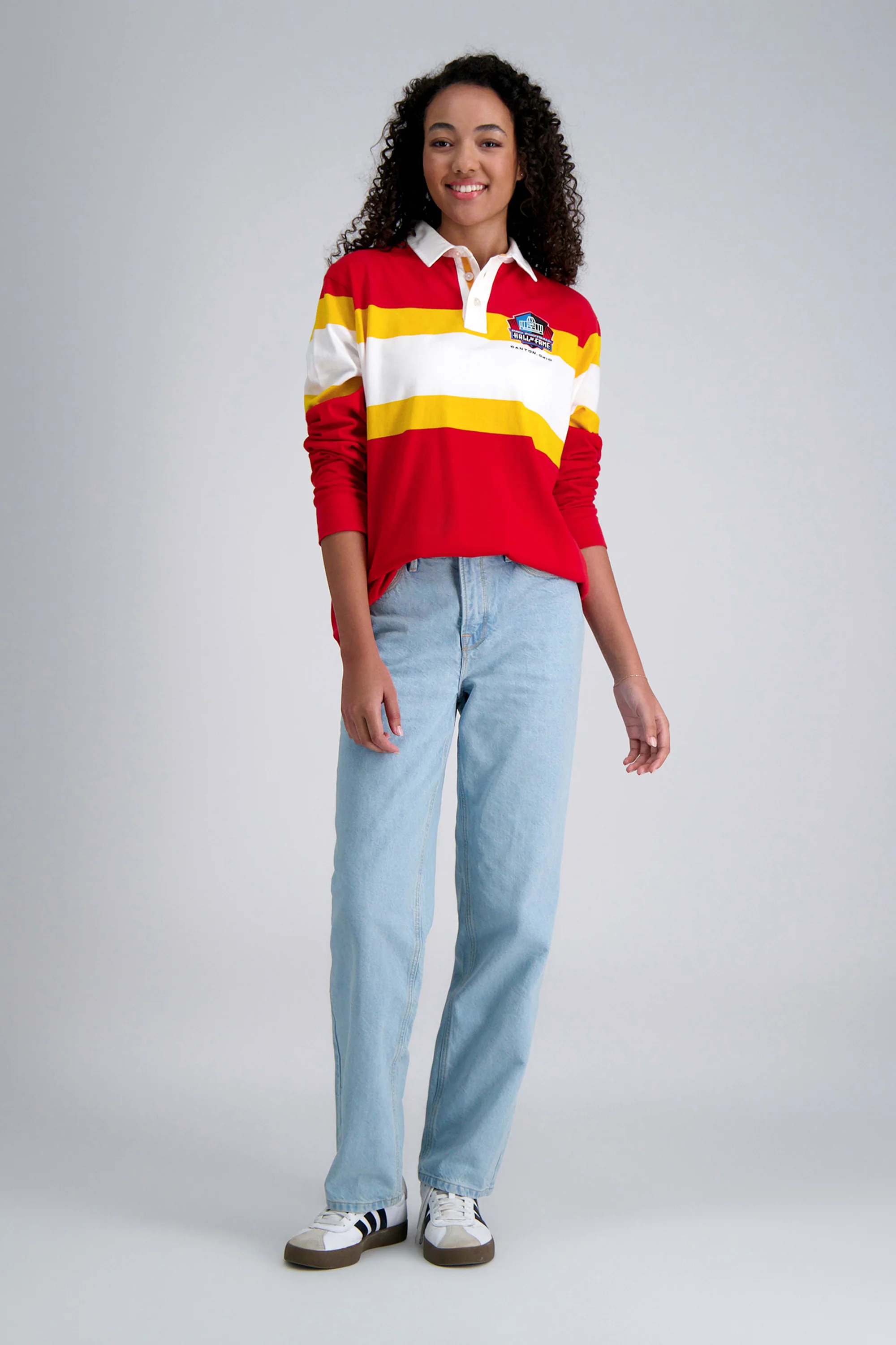 Pro Football Hall of Fame X Haggar - Vintage Wash Rugby Polo - Image 40