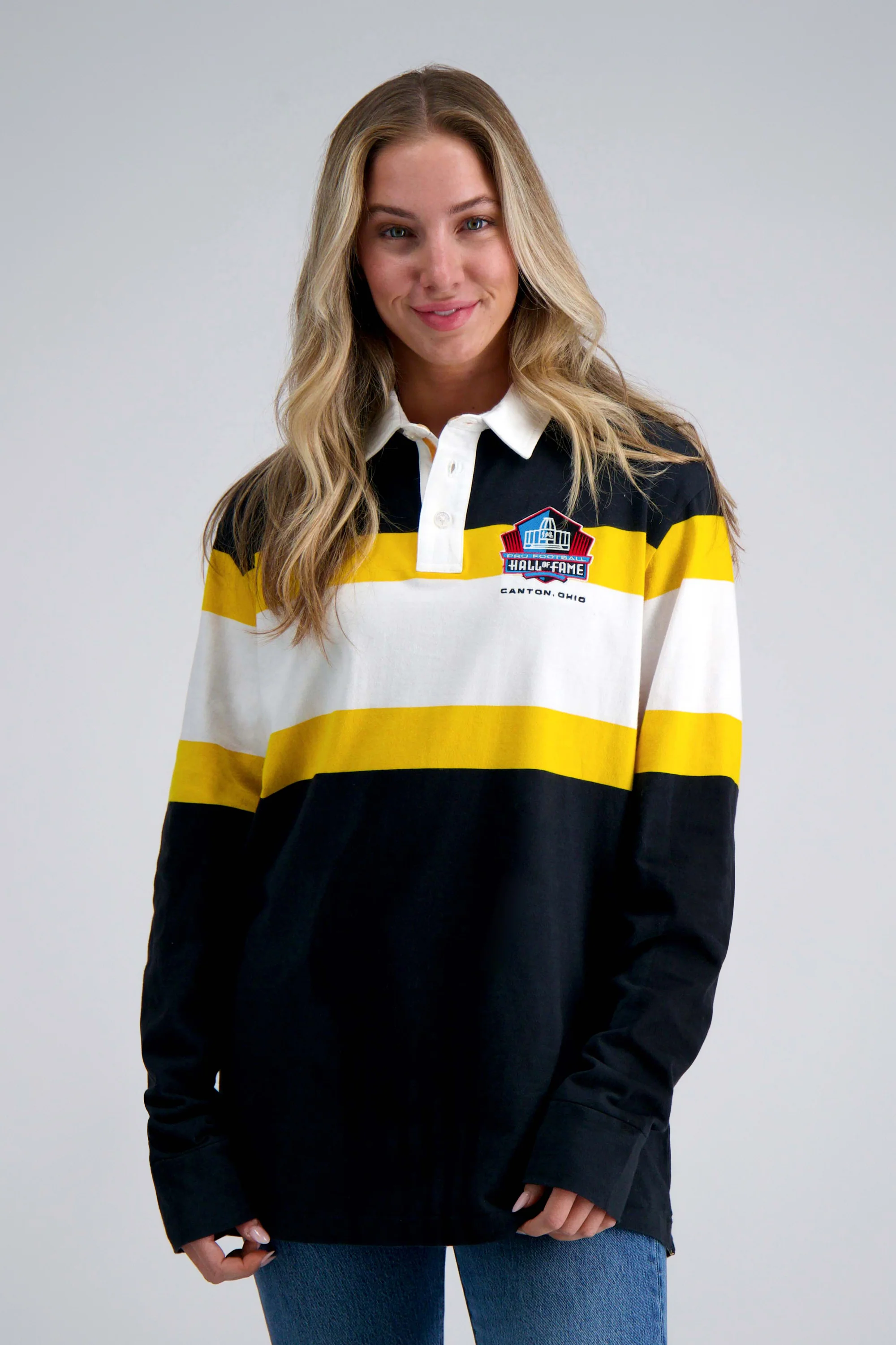 Pro Football Hall of Fame X Haggar - Vintage Wash Rugby Polo - Image 45