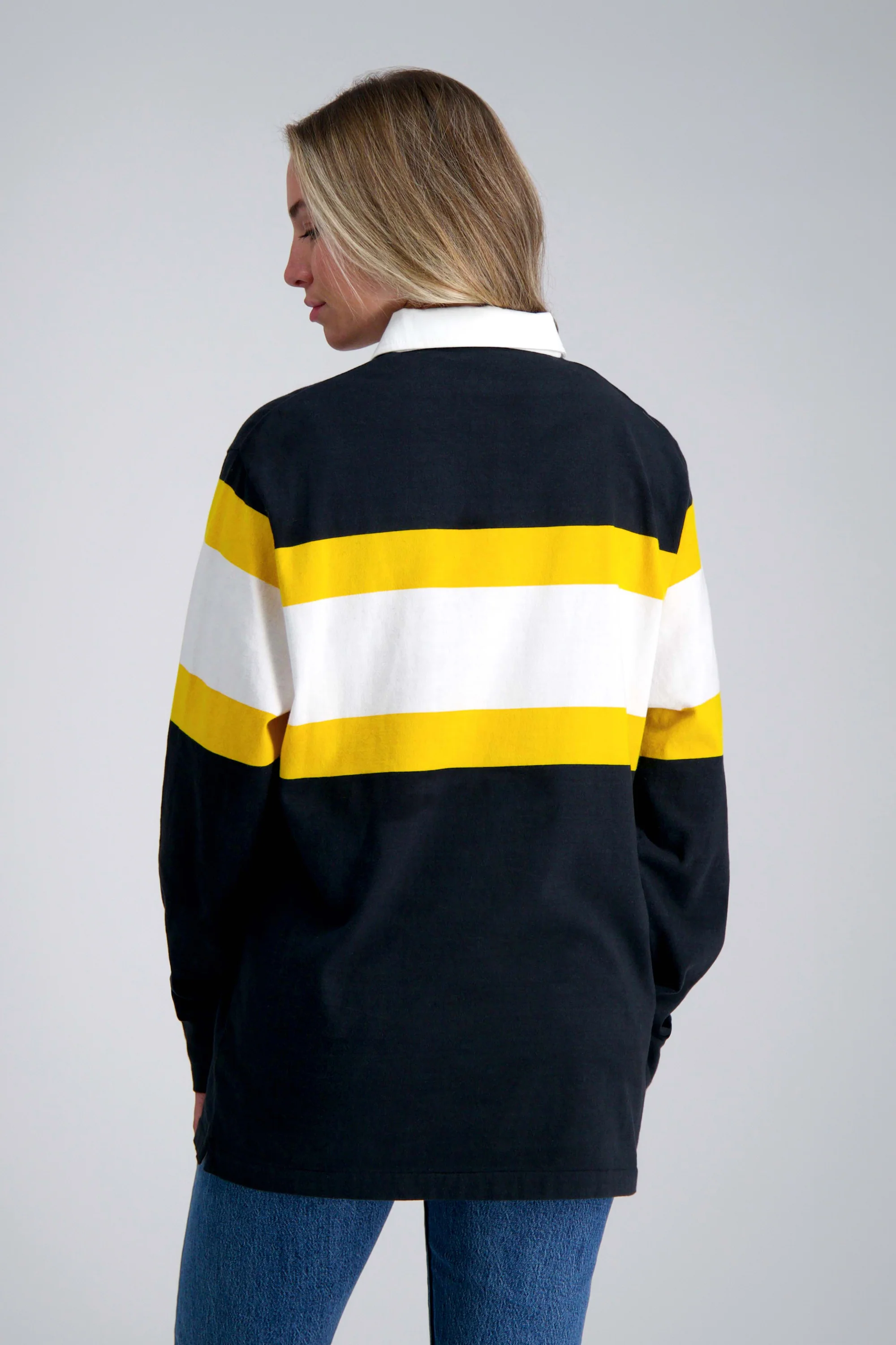 Pro Football Hall of Fame X Haggar - Vintage Wash Rugby Polo - Image 47