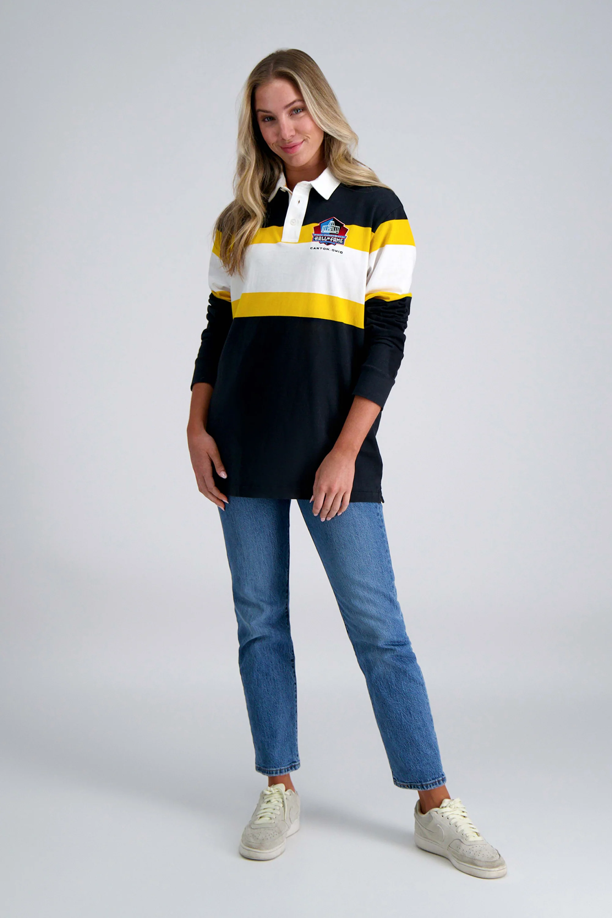 Pro Football Hall of Fame X Haggar - Vintage Wash Rugby Polo - Image 49