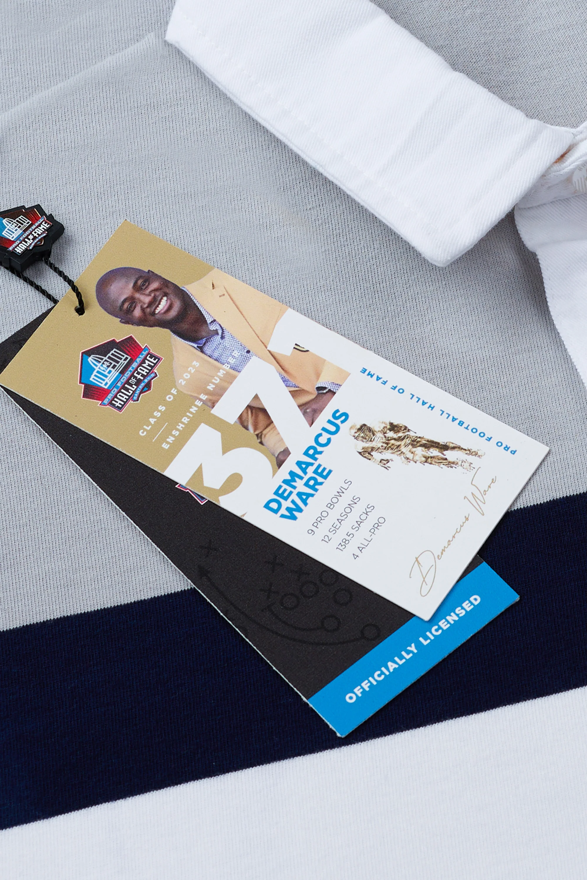 Pro Football Hall of Fame X Haggar - Vintage Wash Rugby Polo - Image 5