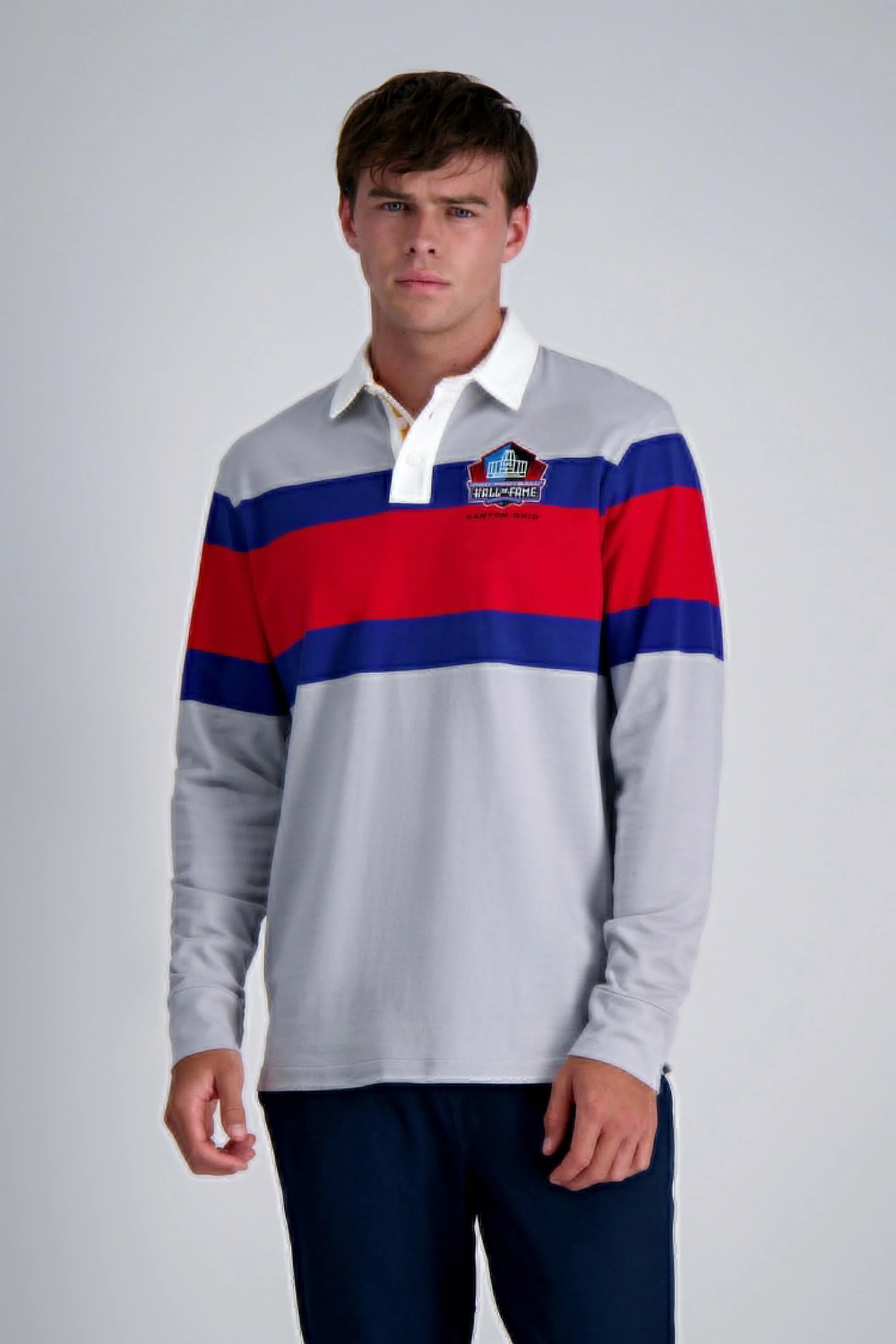 Pro Football Hall of Fame X Haggar - Vintage Wash Rugby Polo - Image 54
