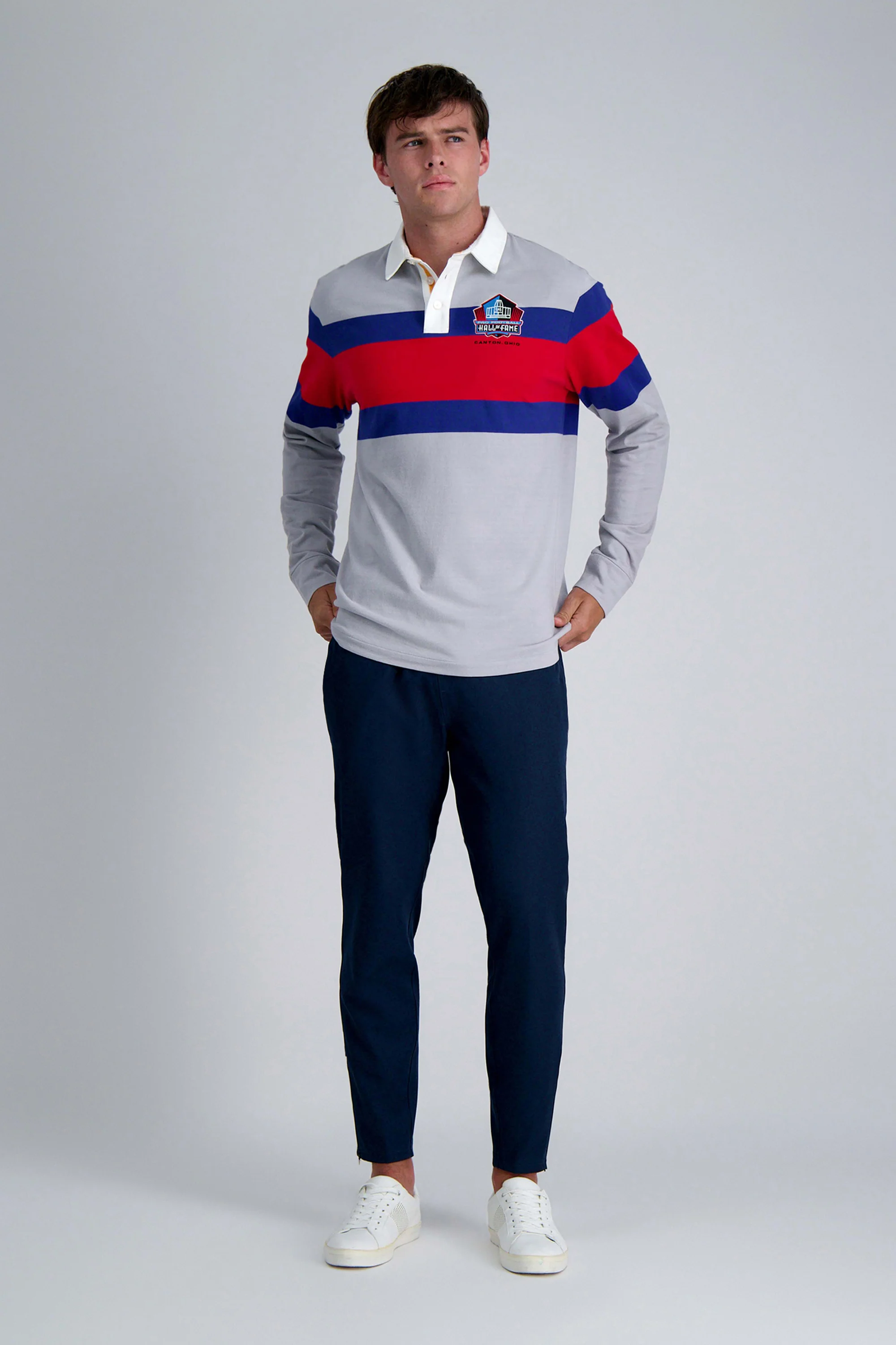 Pro Football Hall of Fame X Haggar - Vintage Wash Rugby Polo - Image 59