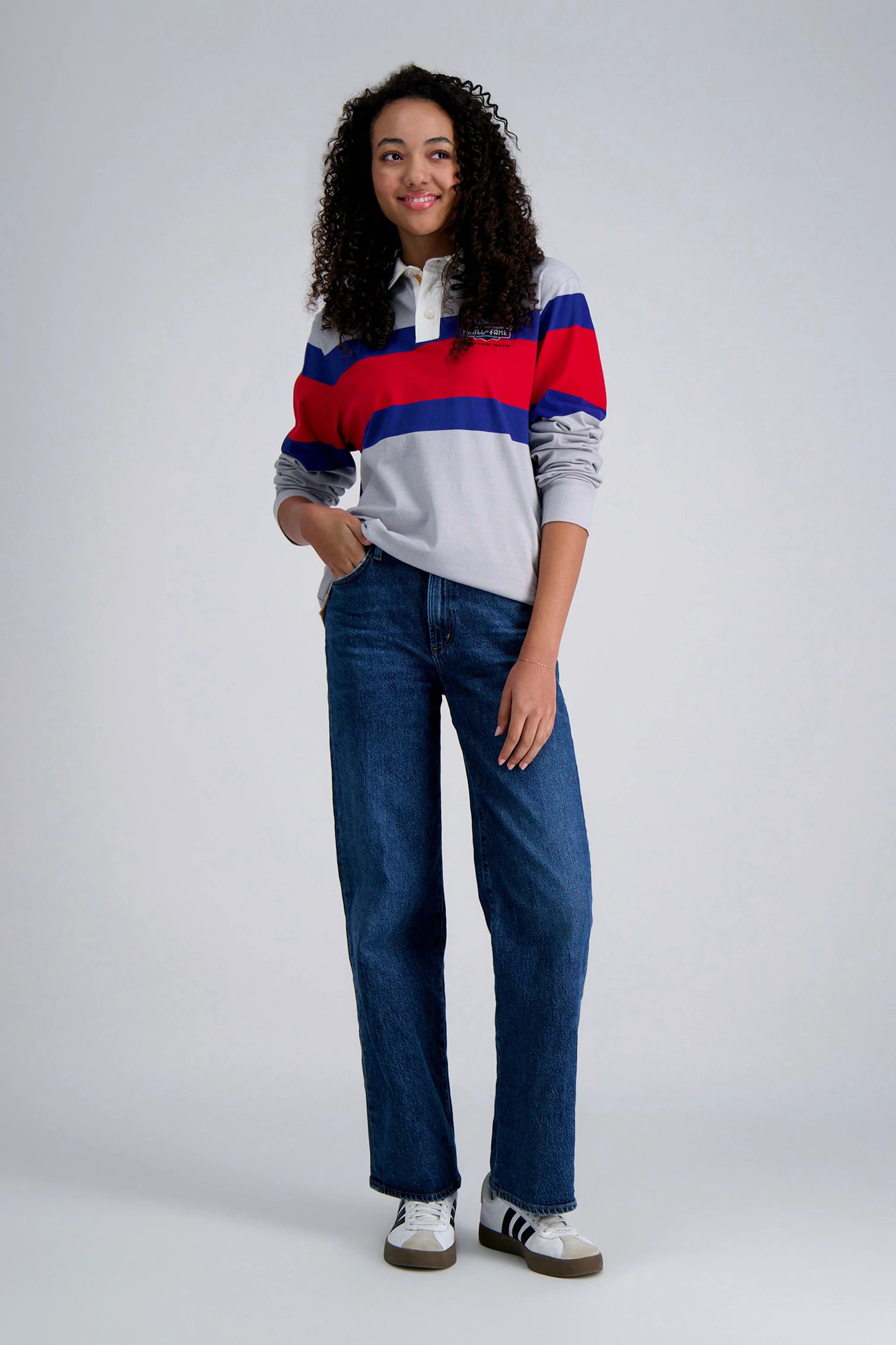 Pro Football Hall of Fame X Haggar - Vintage Wash Rugby Polo - Image 60