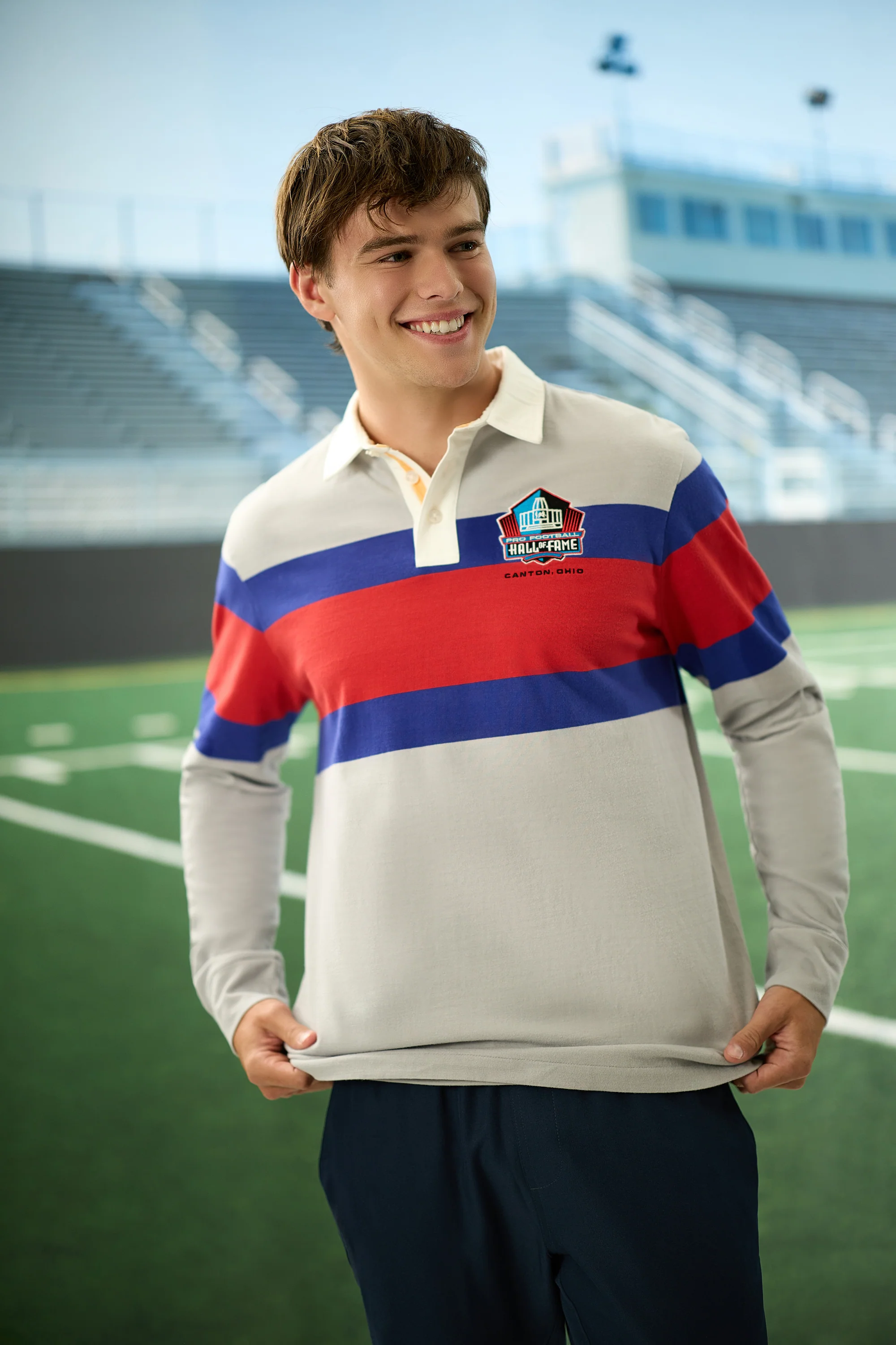 Pro Football Hall of Fame X Haggar - Vintage Wash Rugby Polo - Image 61