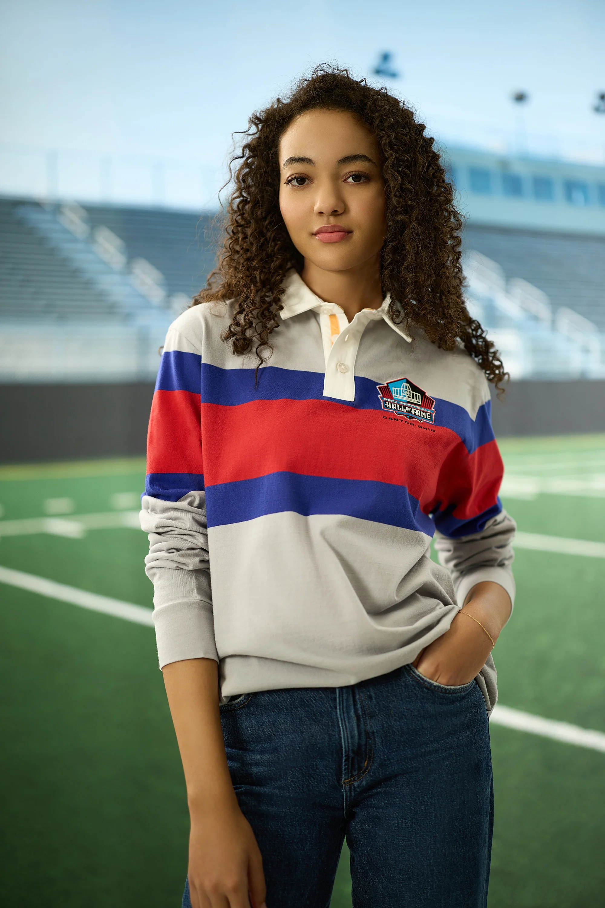 Pro Football Hall of Fame X Haggar - Vintage Wash Rugby Polo - Image 62