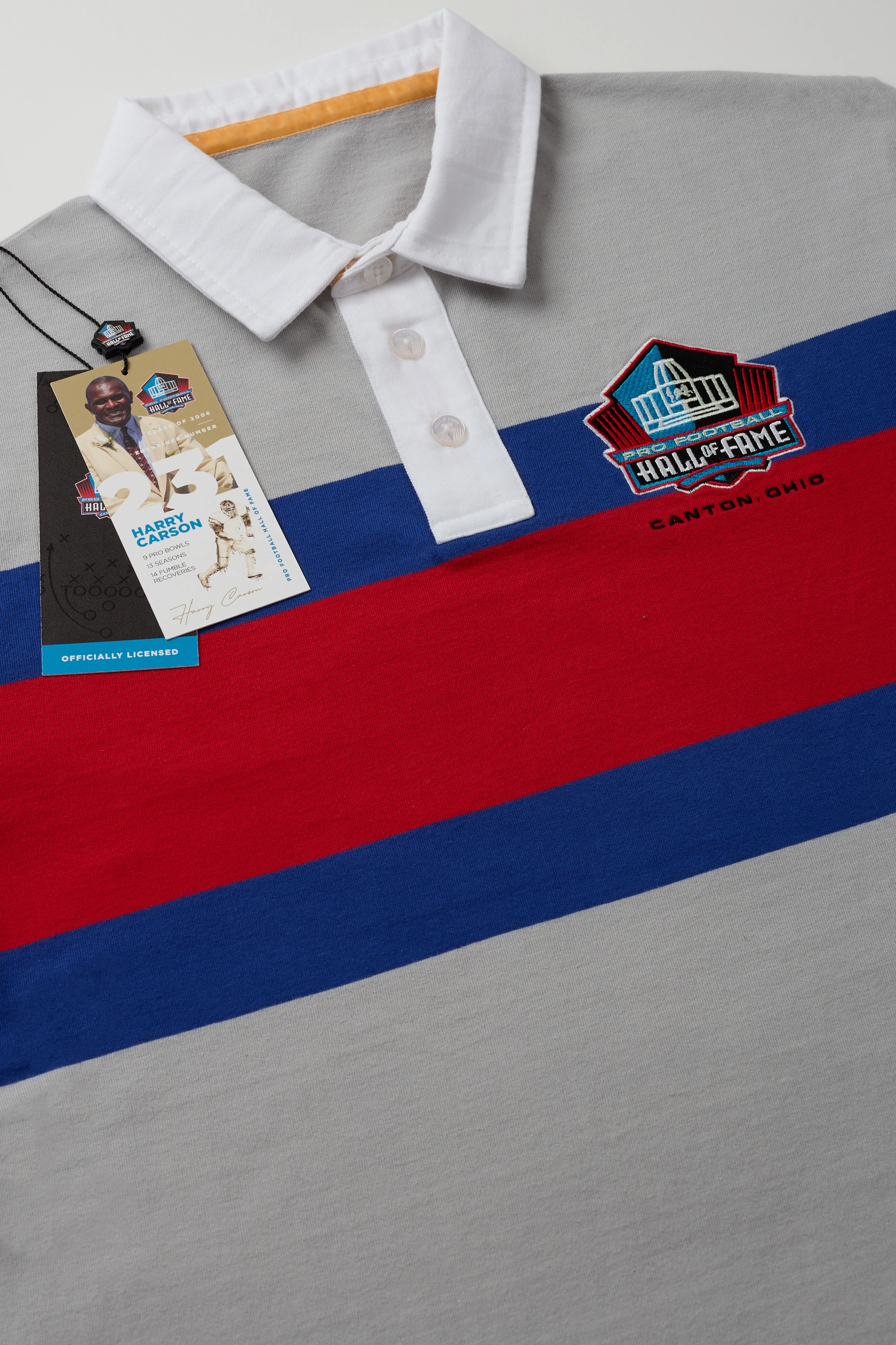 Pro Football Hall of Fame X Haggar - Vintage Wash Rugby Polo - Image 63