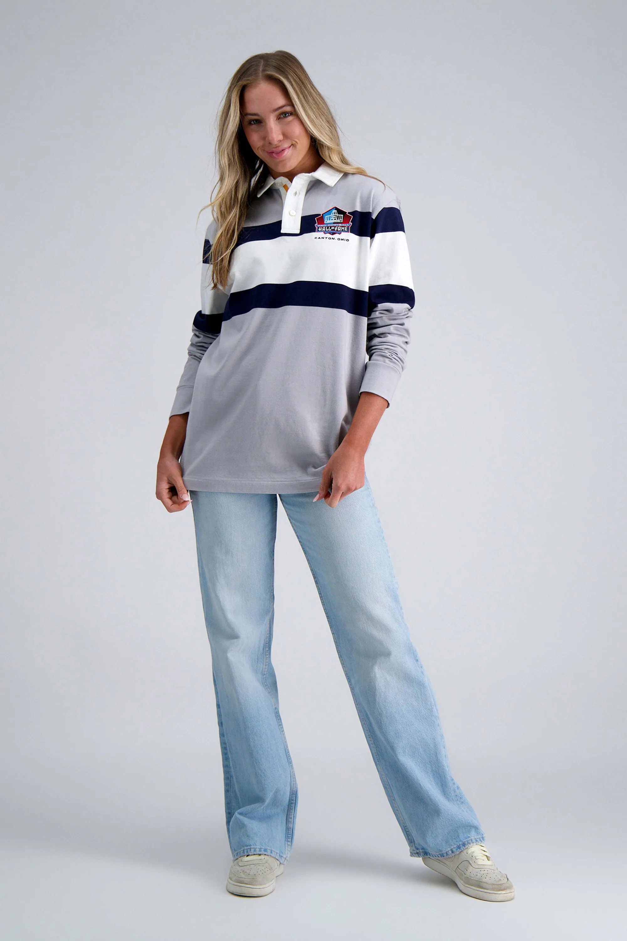 Pro Football Hall of Fame X Haggar - Vintage Wash Rugby Polo - Image 7