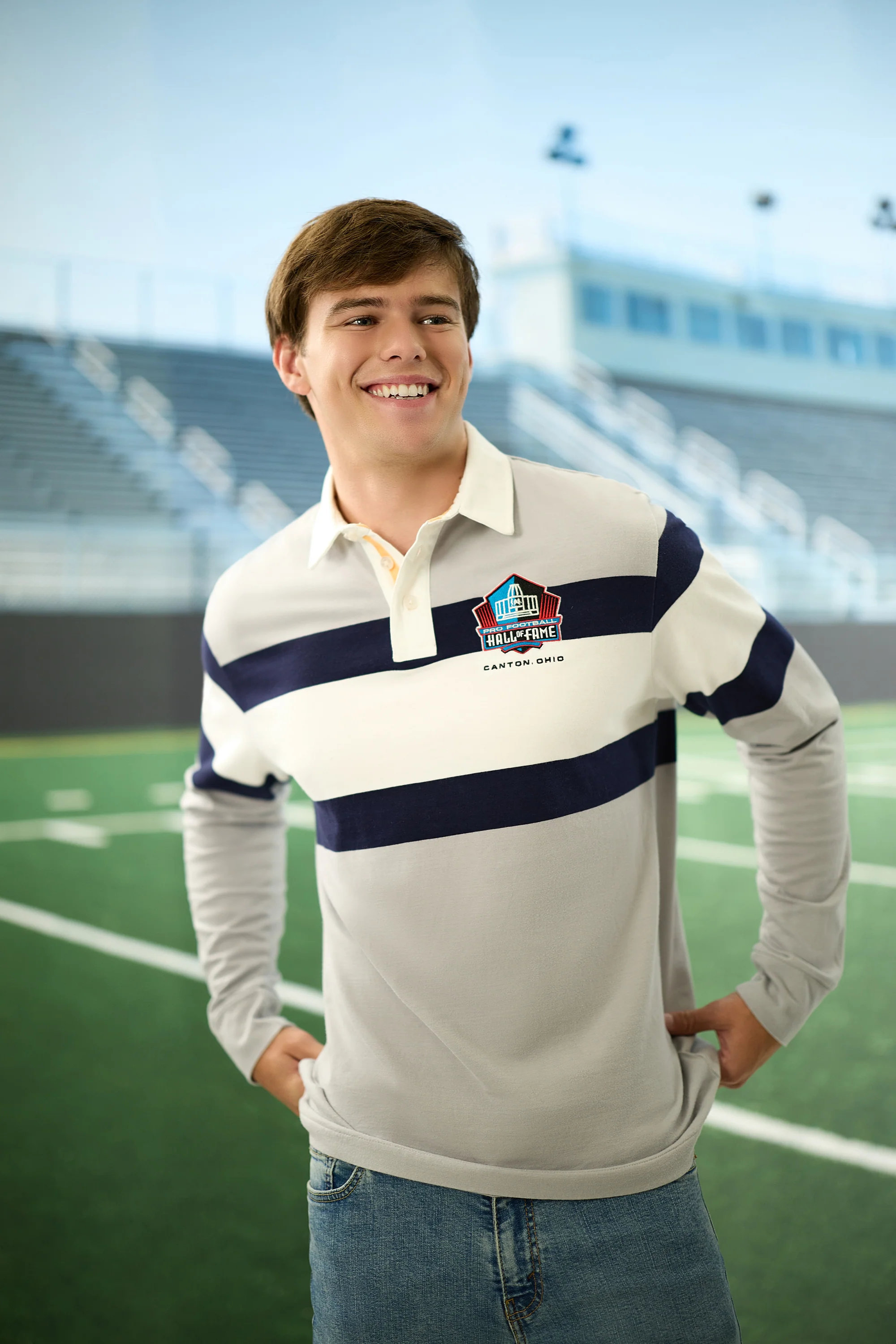 Pro Football Hall of Fame X Haggar - Vintage Wash Rugby Polo - Image 8