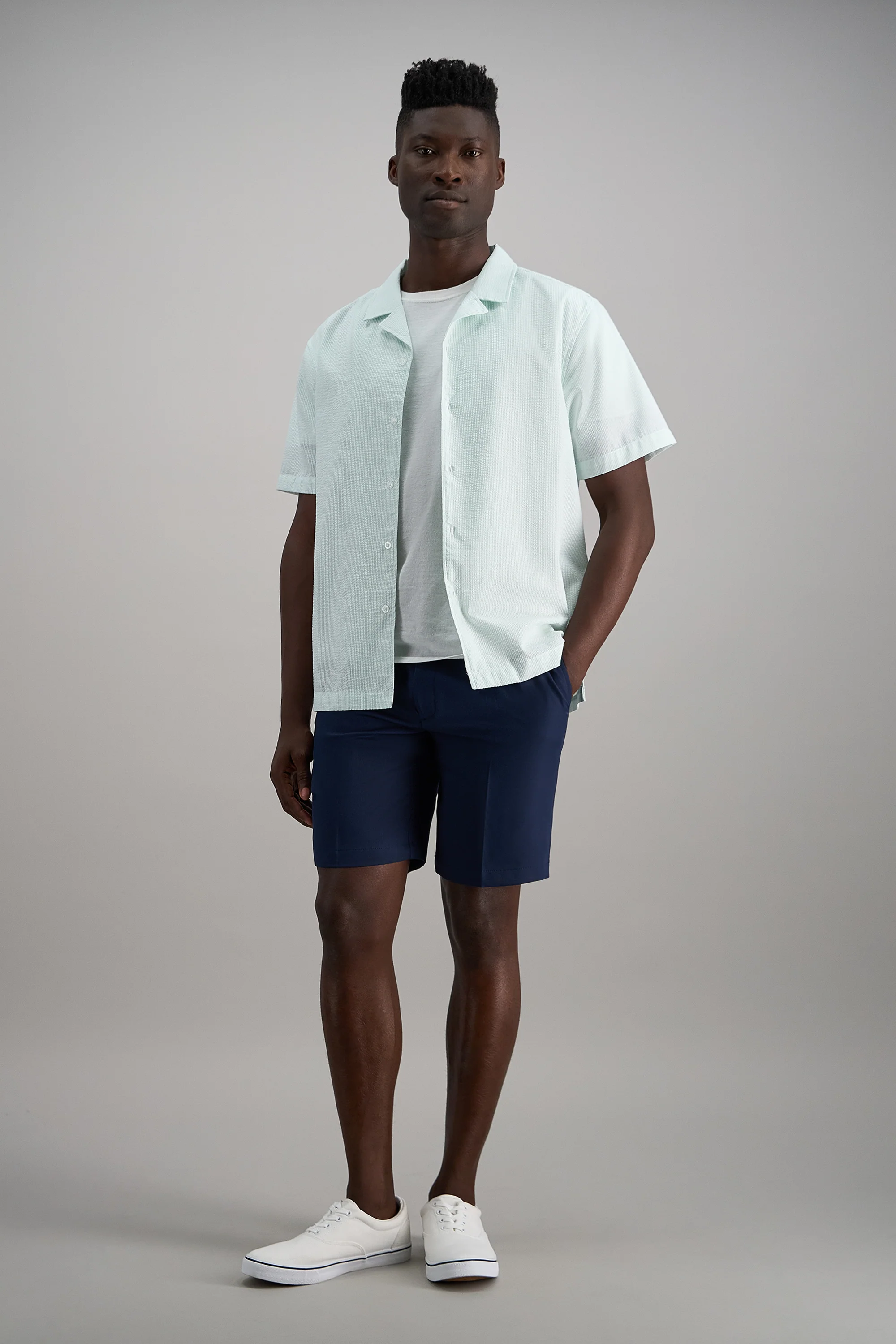 Short Sleeve Seersucker Camp Shirt - Image 11